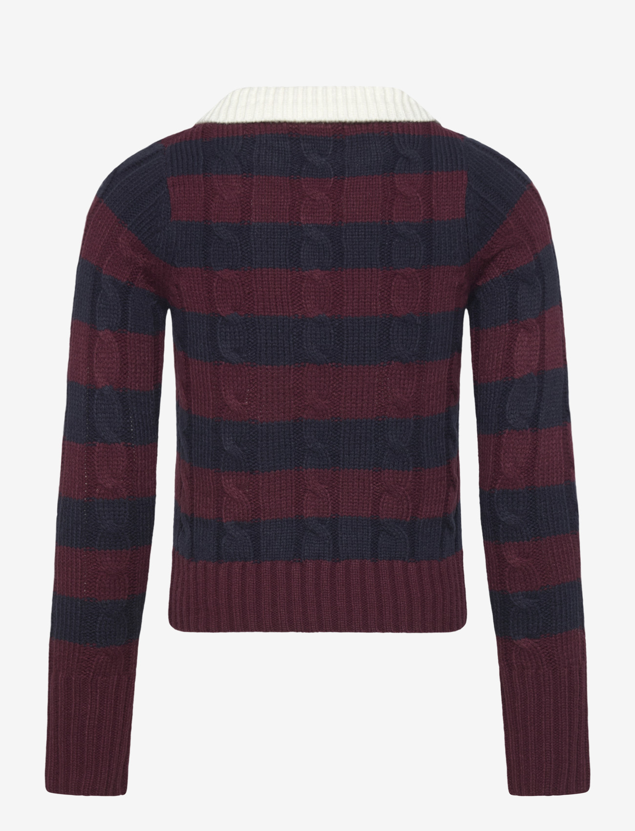 Grunt - GRBertage LS Stripe Knit - pullover - navy-red - 1