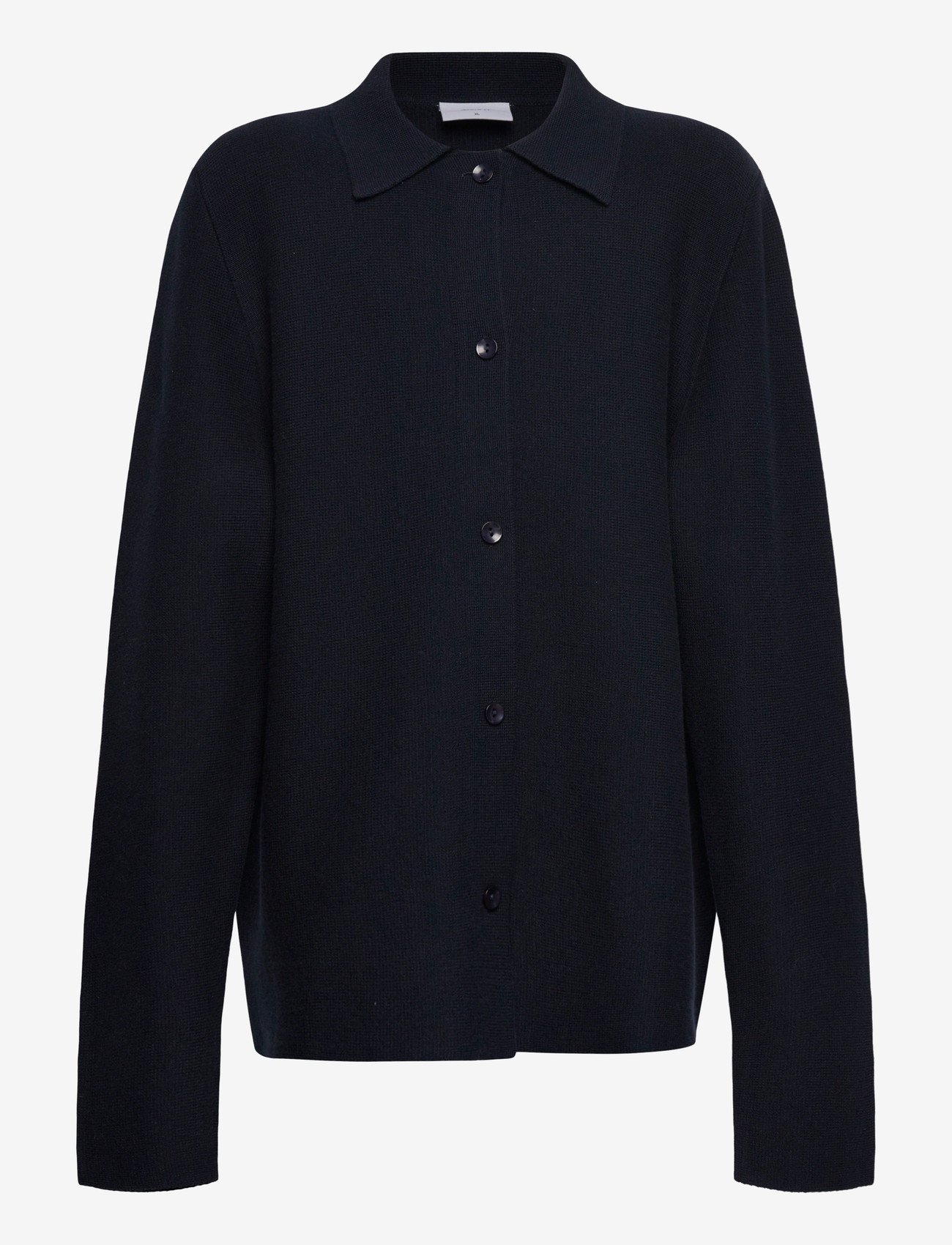 Grunt - GRBaja LS Knit Cardigan - cardigans - navy - 0