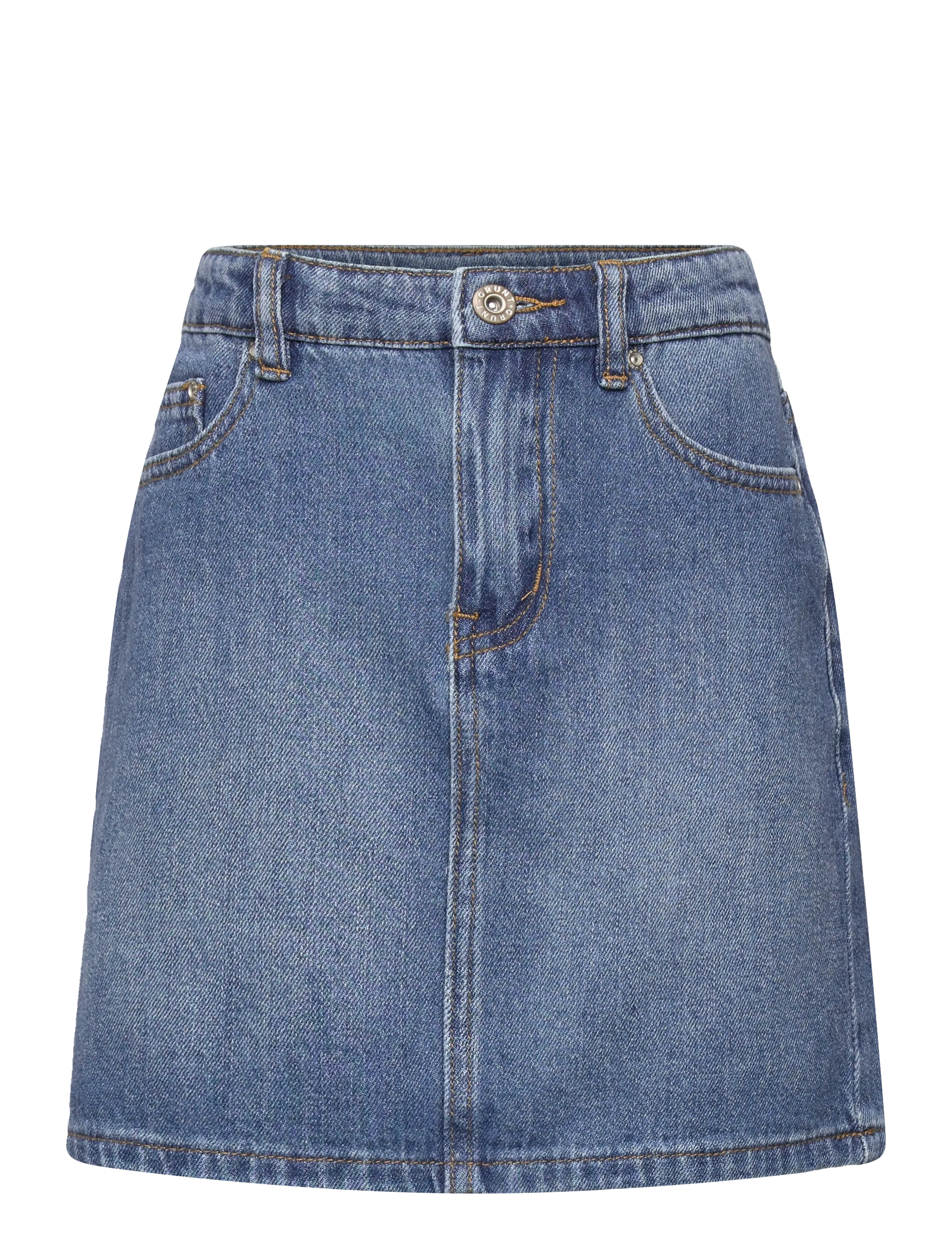Grunt Grroma Bluedenim Skirt, 140, Röcke, Blau - Denim Kinder