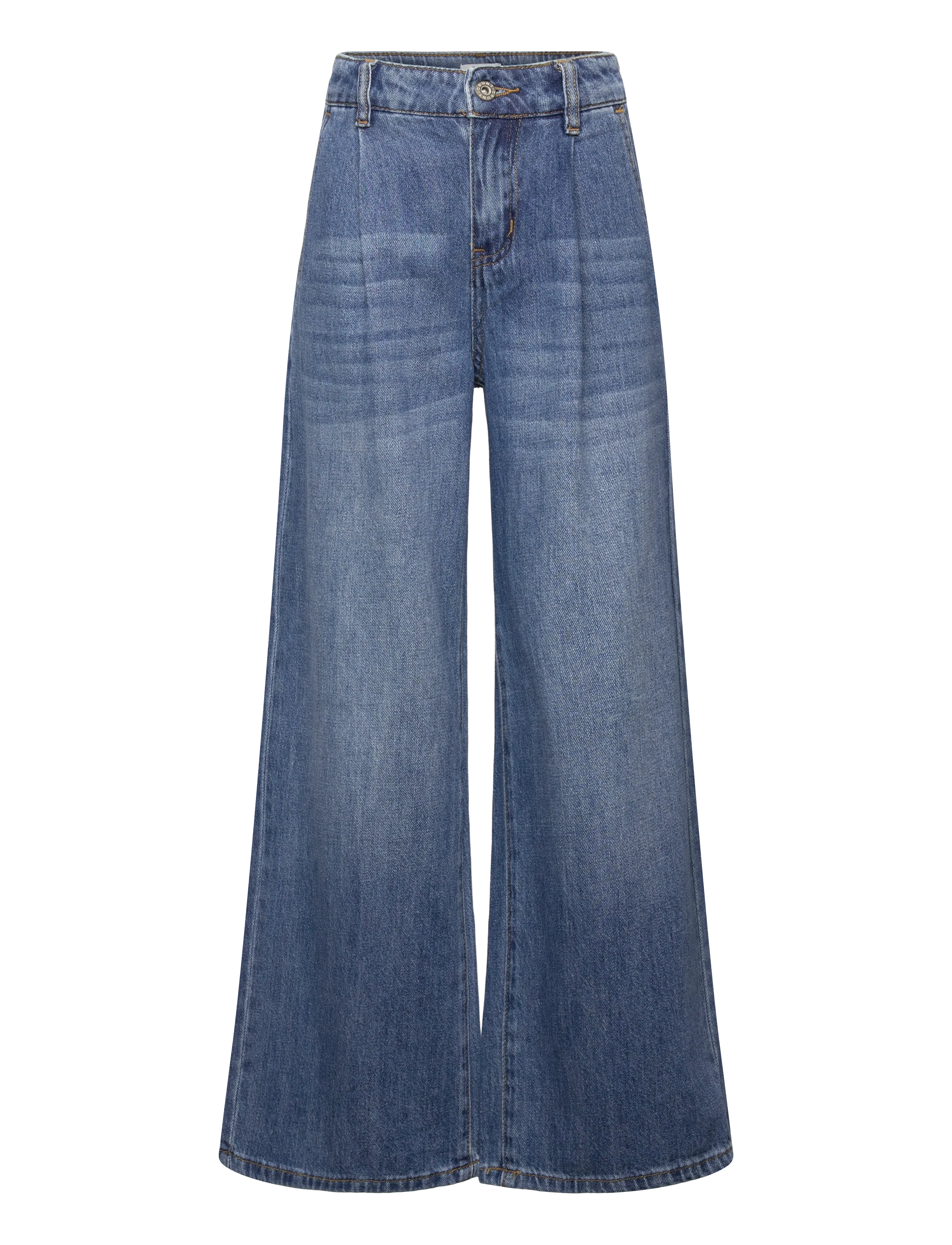 Grunt GRPlaty Pleat BlueDenim - Underdele - BLUE / blue
