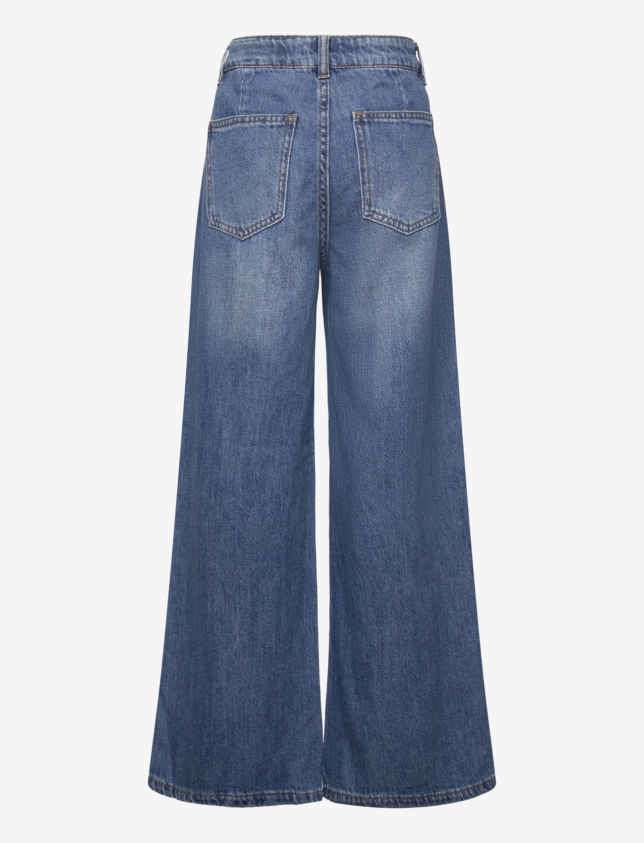 Grunt - GRPlaty Pleat BlueDenim - brede jeans - blue - 1