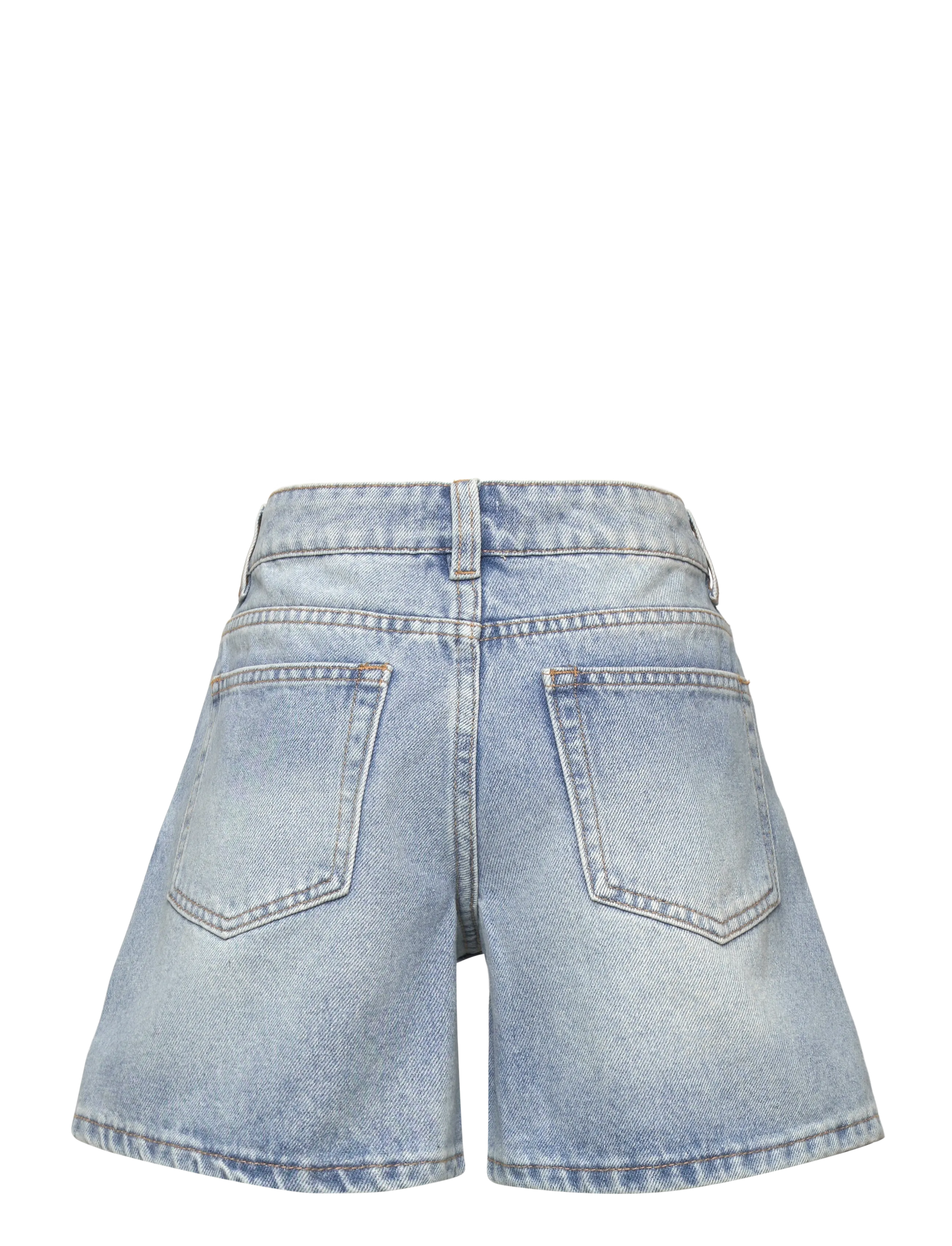 Grunt - GRGlori Mid-Rise Antique Blue - jeansshorts - authentic blue - 1