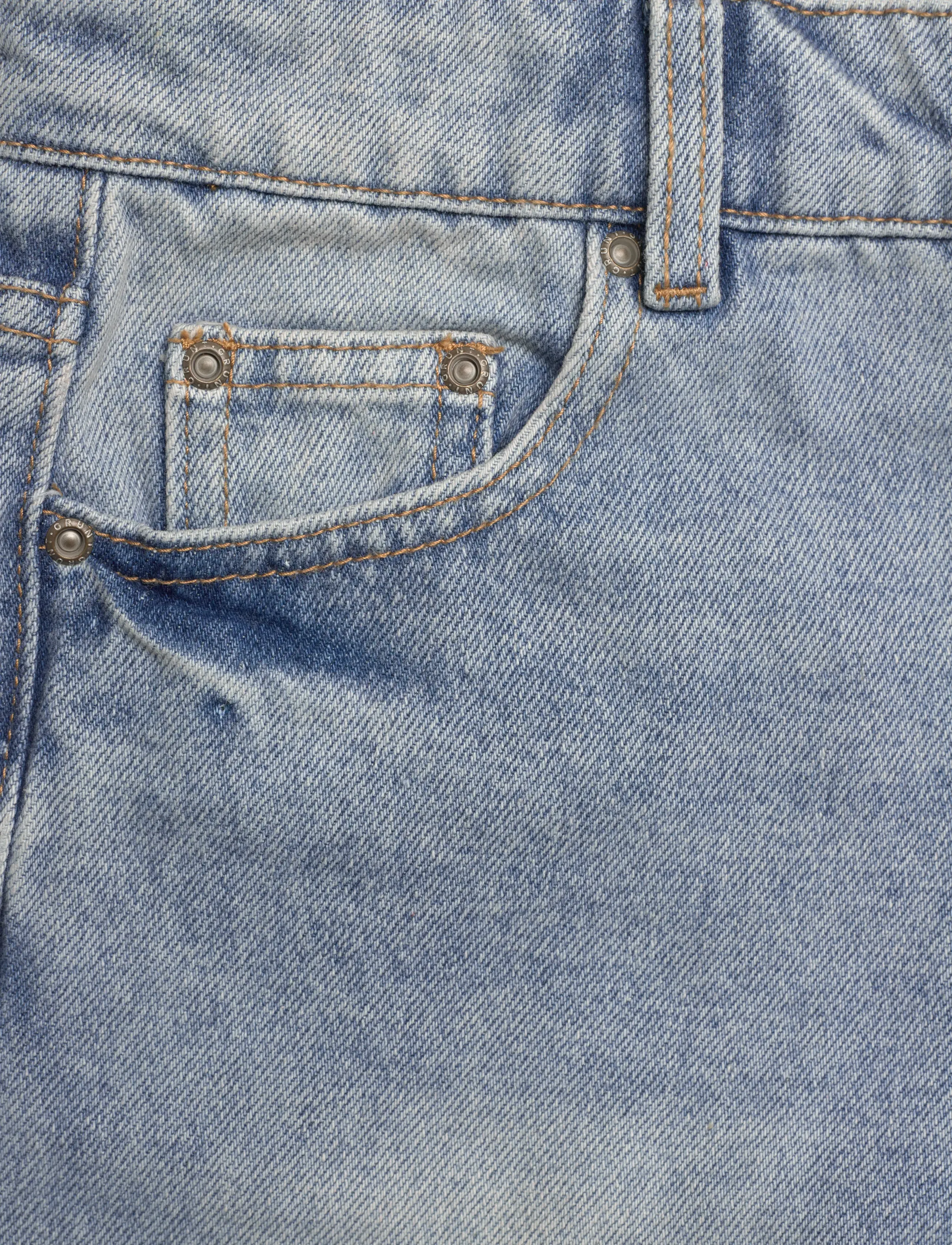 Grunt - GRGlori Mid-Rise Antique Blue - jeansshorts - authentic blue - 2
