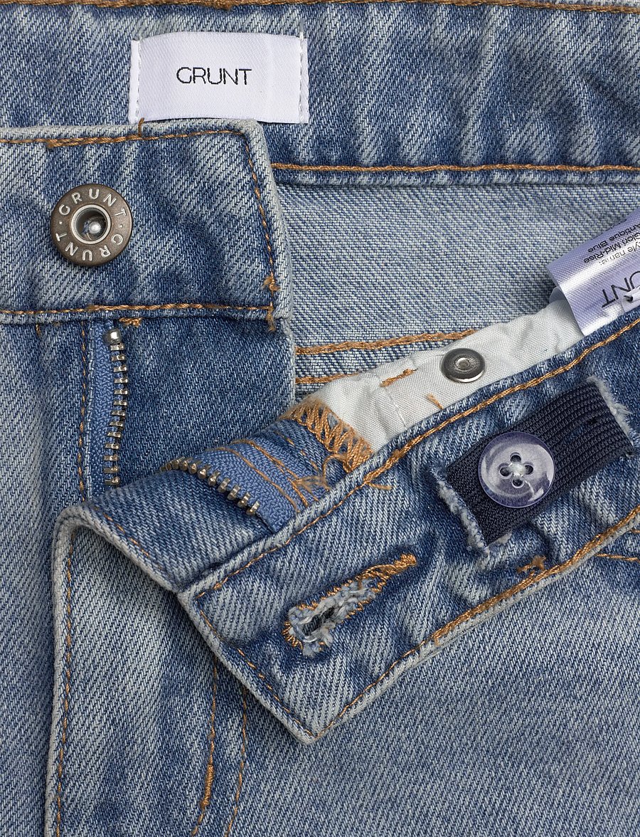 Grunt - GRGlori Mid-Rise Antique Blue - jeansshorts - authentic blue - 3