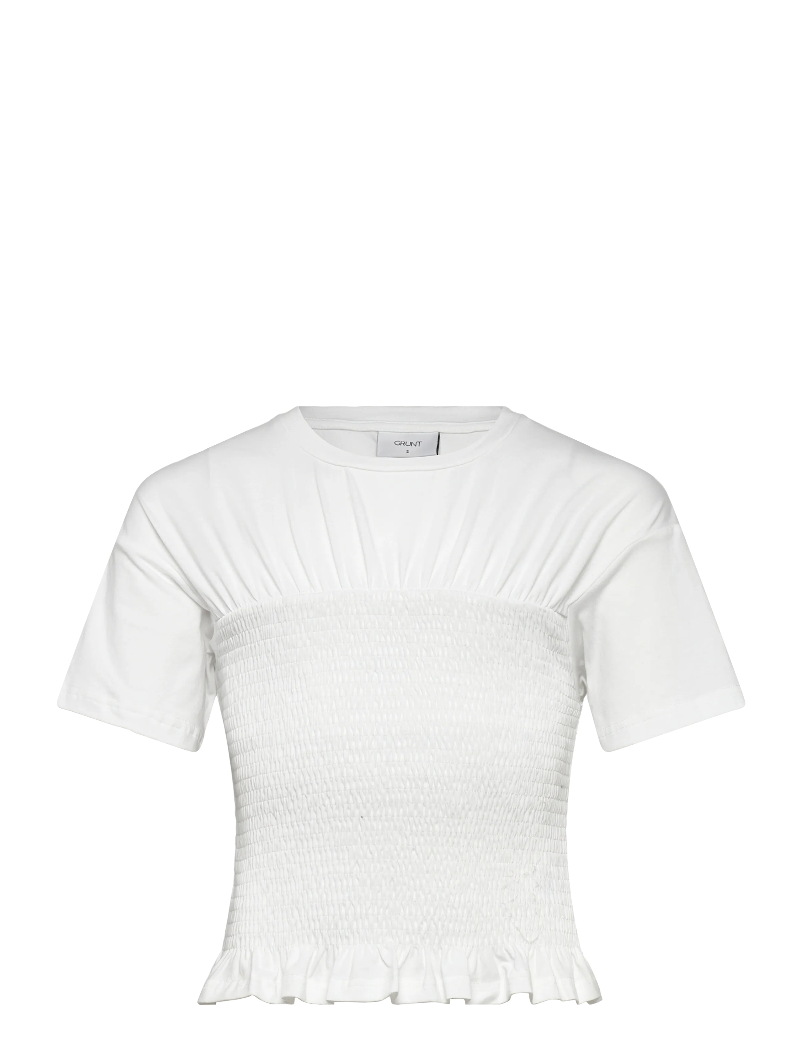 Grunt GRBodil SS Tee - Odzież - WHITE / white