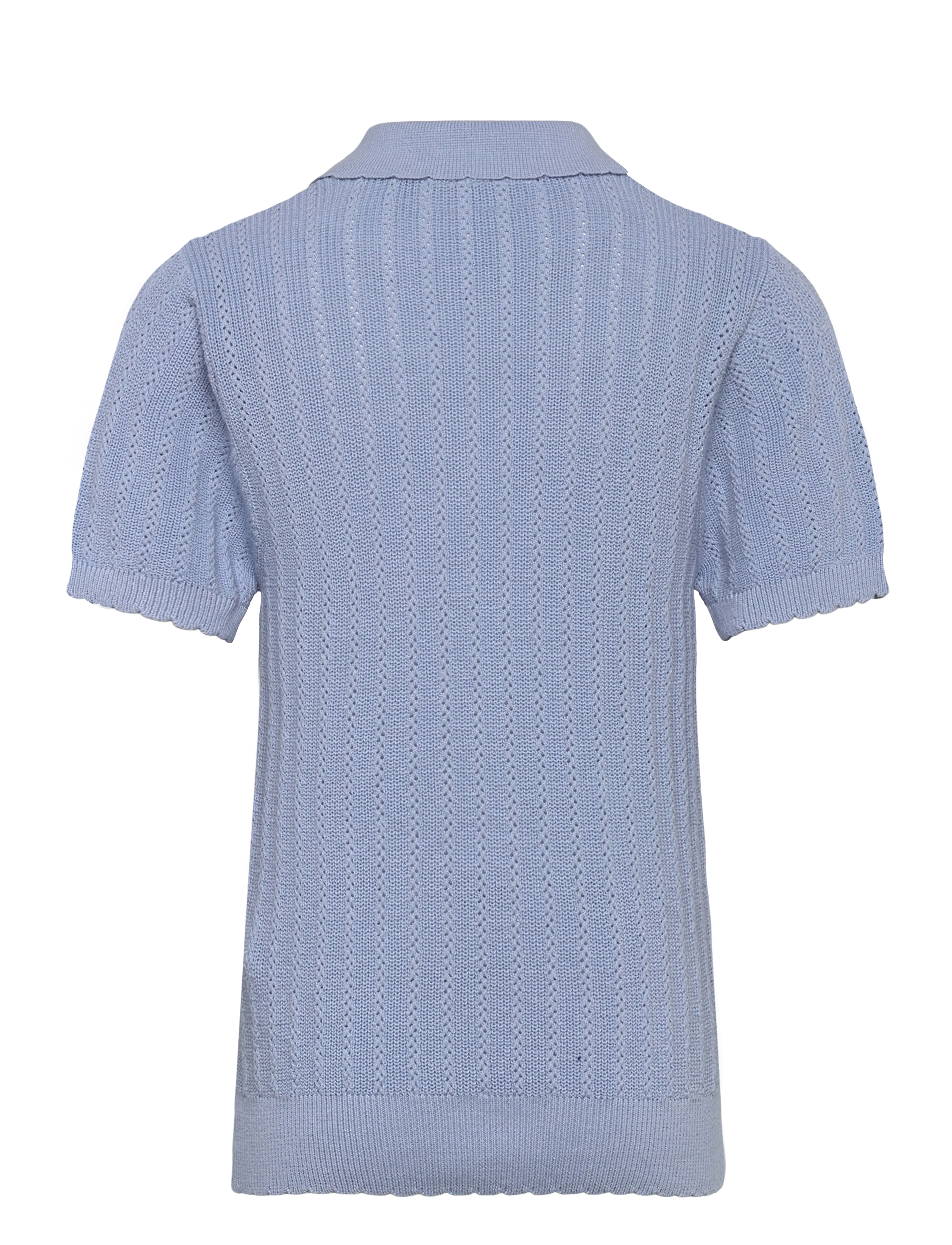 Grunt - GRSeha Sap SS Polo Knit - short-sleeved polos - light blue - 1