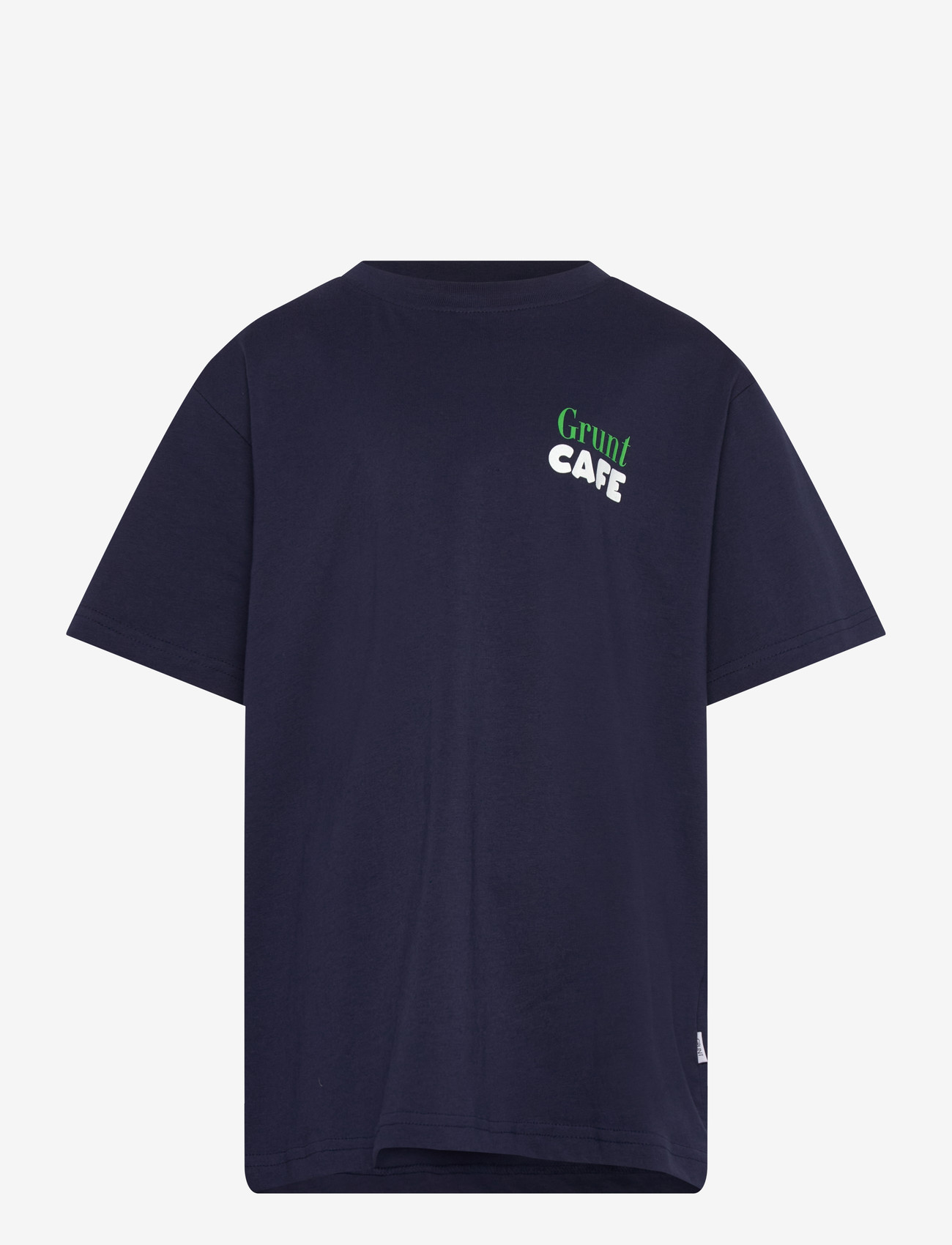 Grunt - GRMatthew SS Tee - kortärmade t-shirts - dark blue - 0
