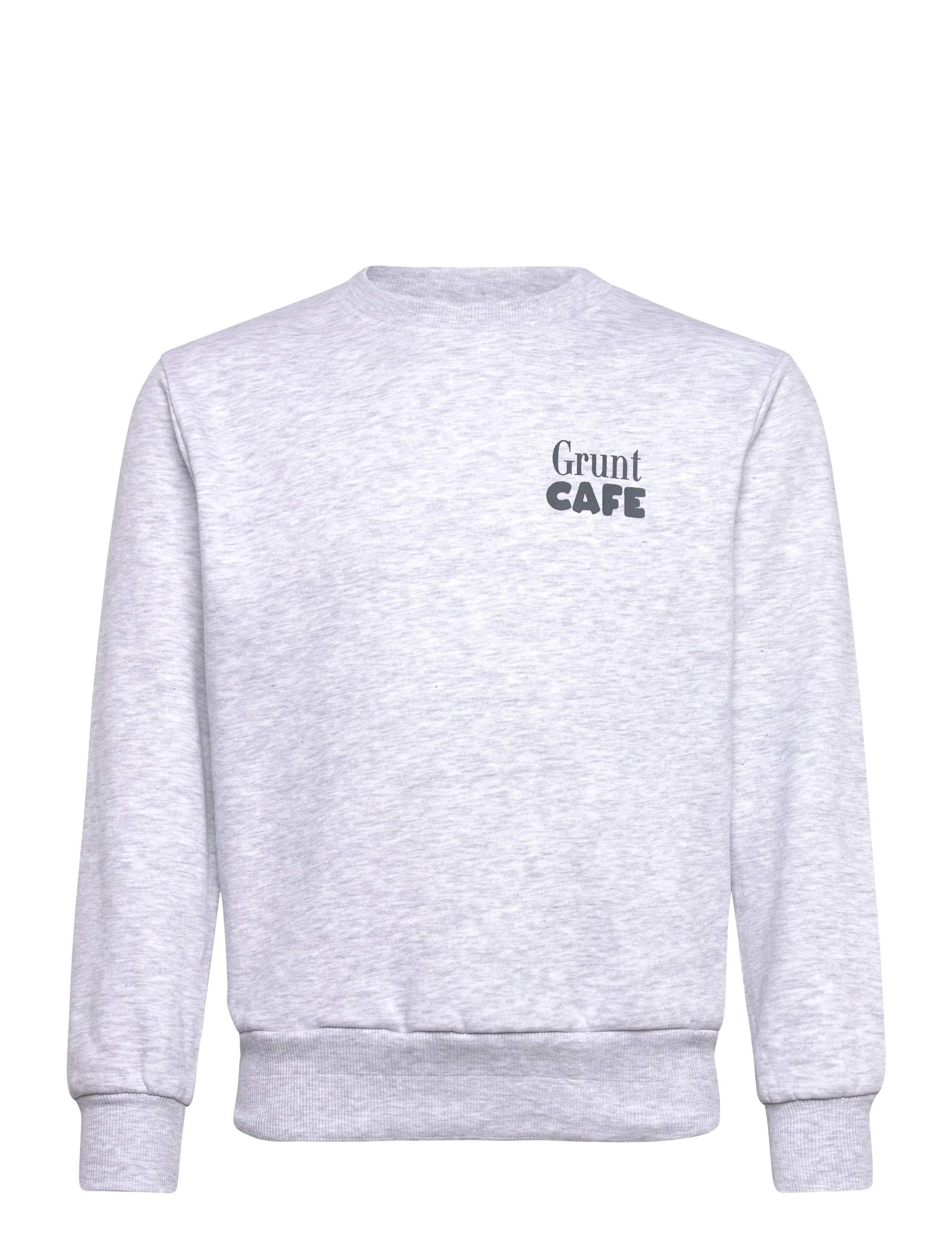 Grunt GRLucian Crew Sweat - Odzież - SNOW MELANGE / grey