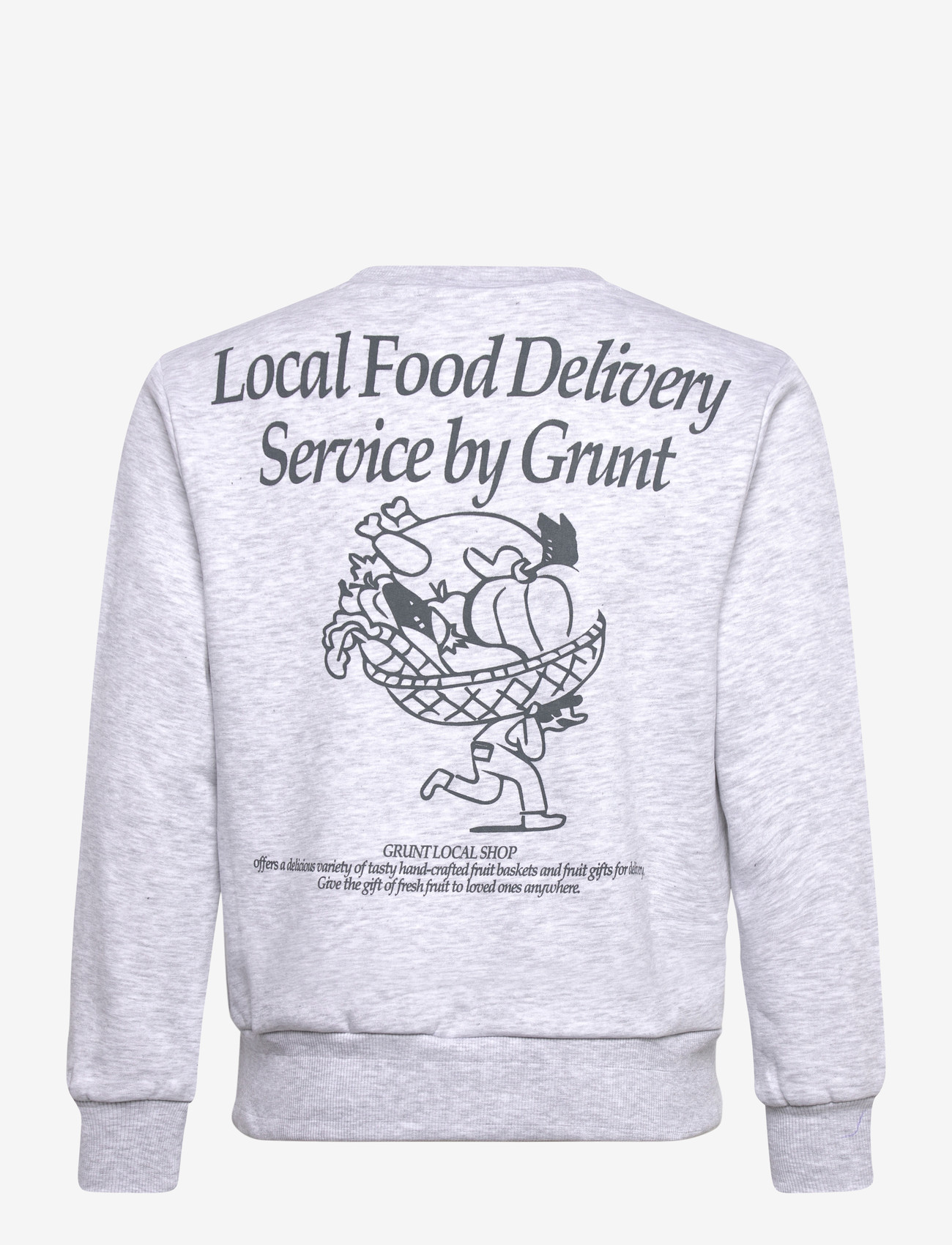 Grunt - GRLucian Crew Sweat - sweatshirts - snow melange - 1