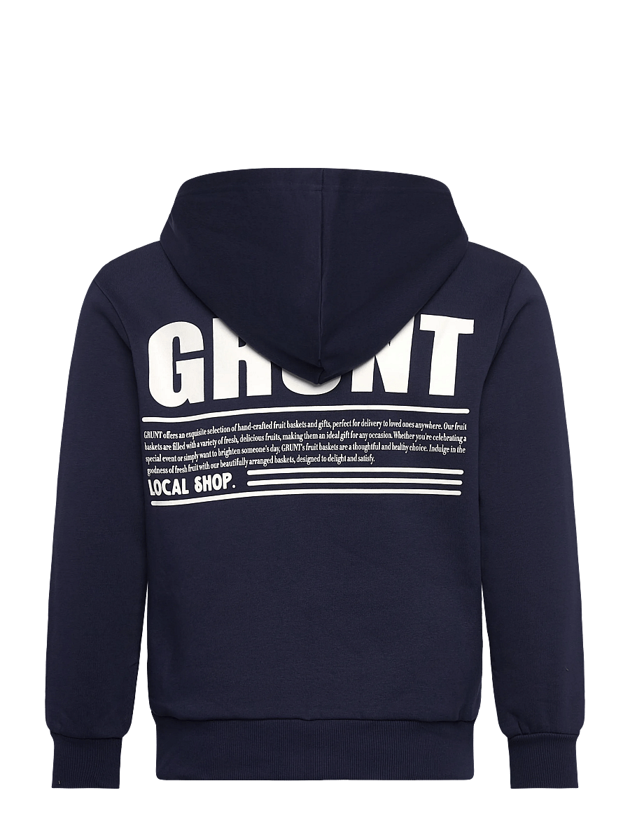 Grunt - GRCarlos Zip Cardigan - kapuzenpullover - dark blue - 1