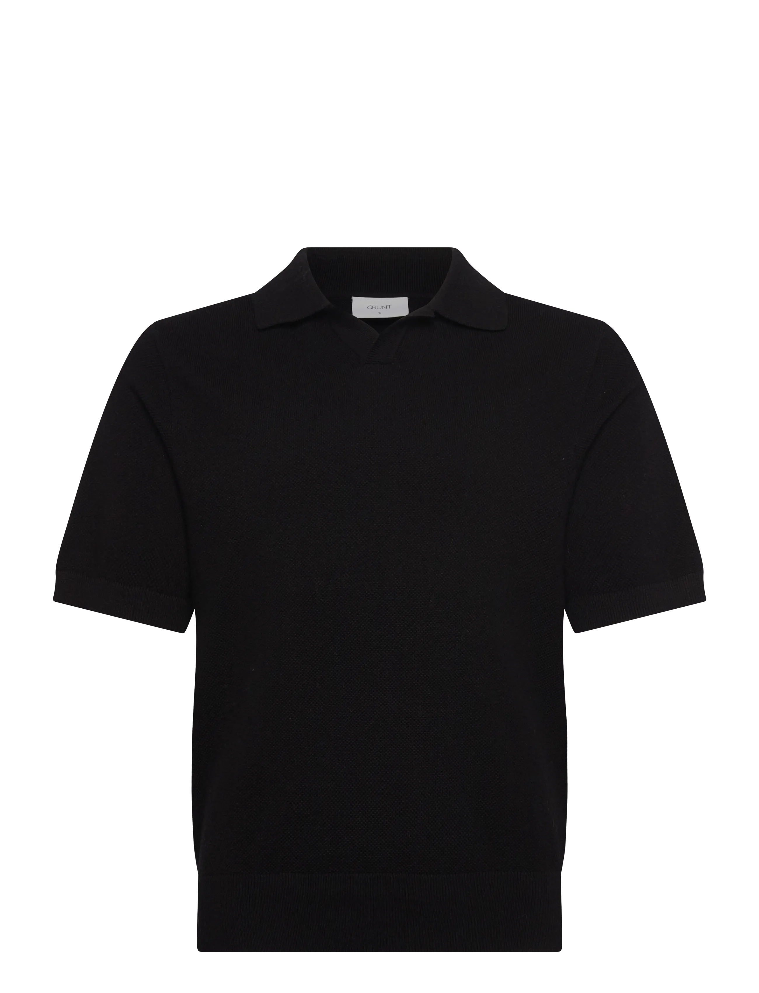 Grunt GREddie SS Knit - 4 for 3 - BLACK MELANGE / black