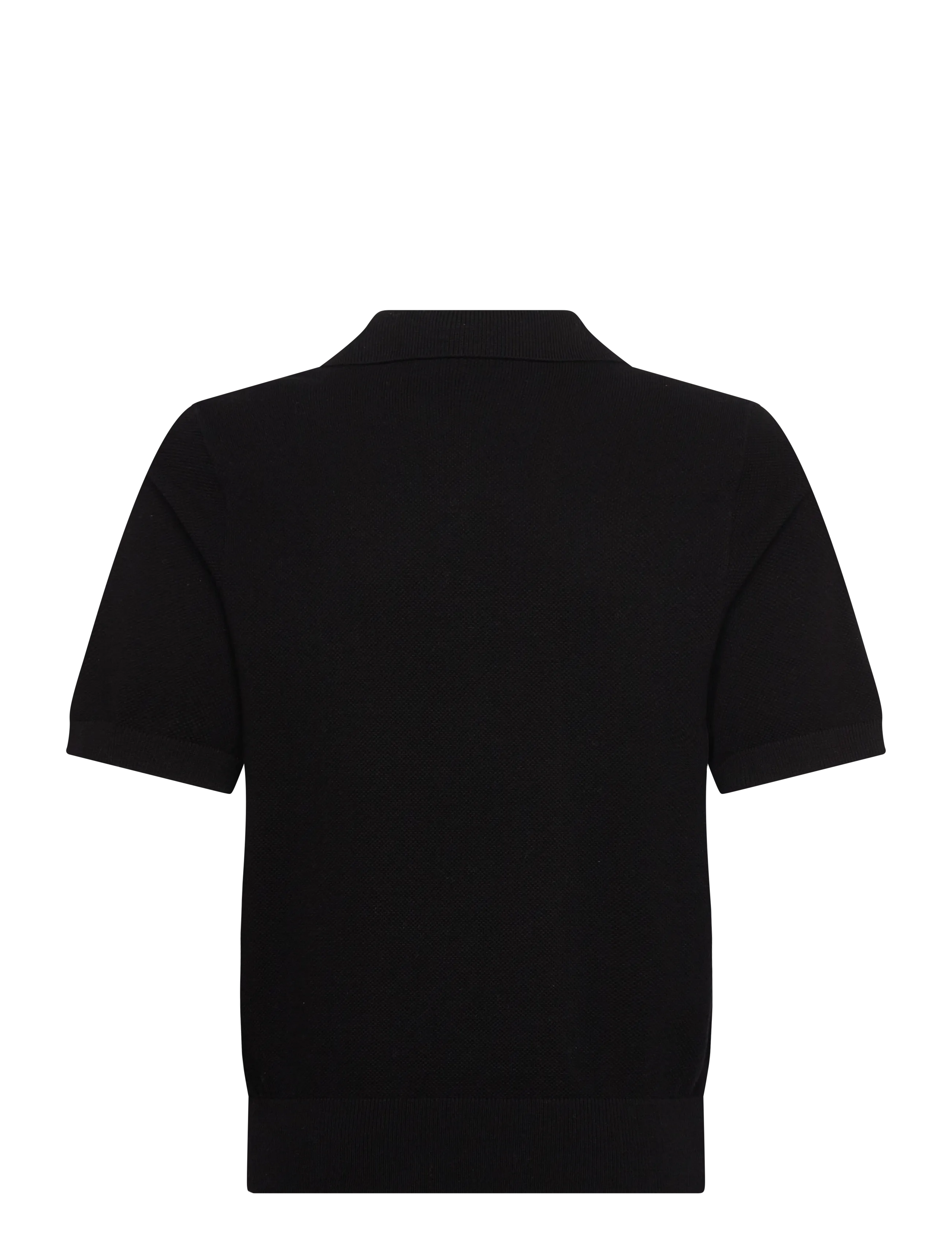 Grunt - GREddie SS Knit - lühikeste varrukatega polod - black melange - 1