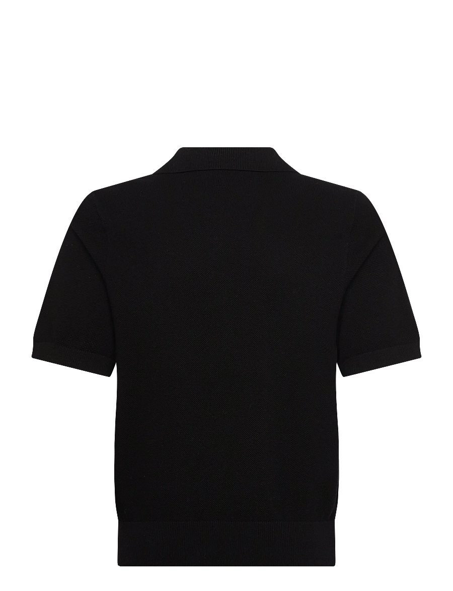Grunt - GREddie SS Knit - kurzärmelig - black melange - 1