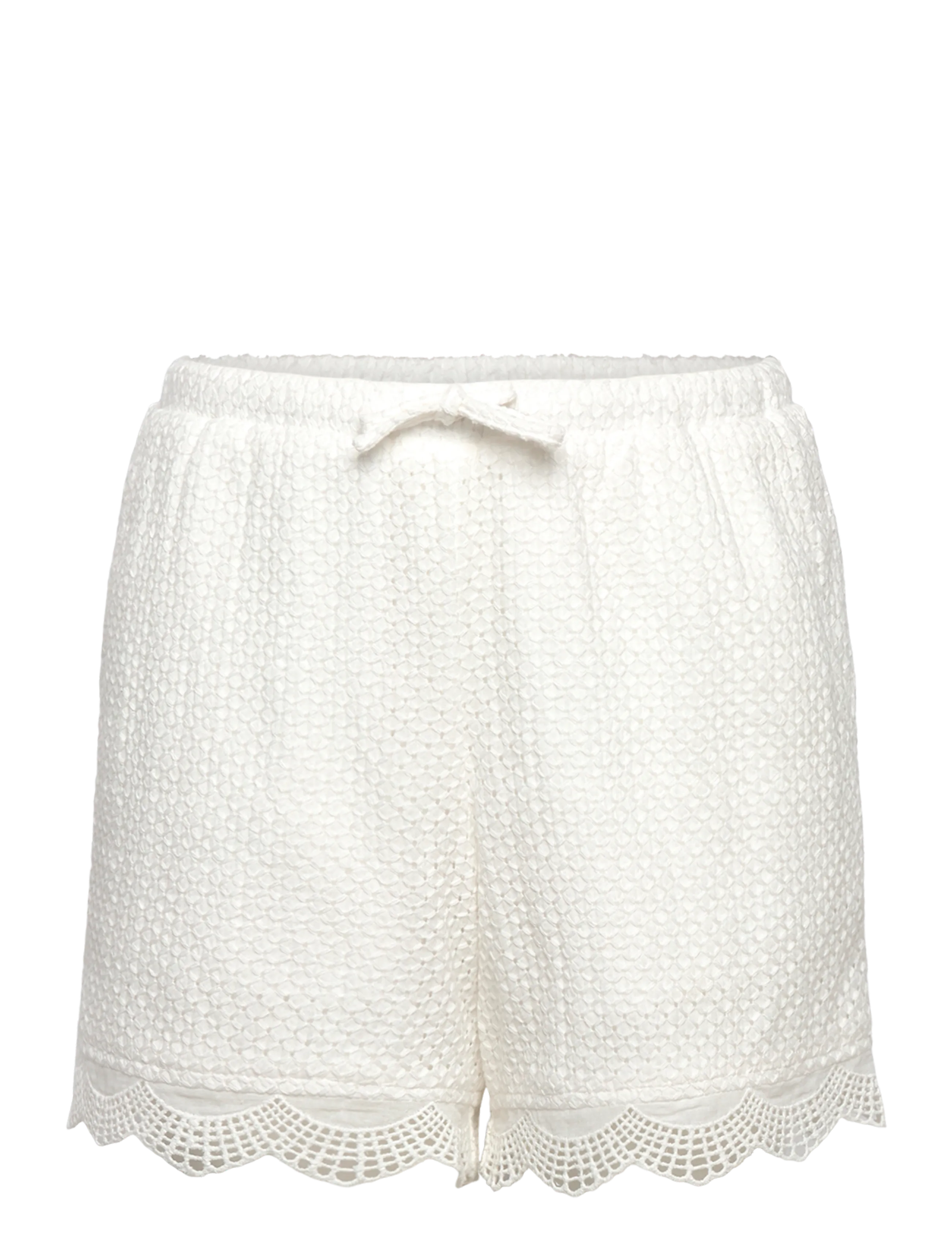 Grunt Grbris Lace Shorts, 152, White, Shorts > Afslappede Shorts, Børn