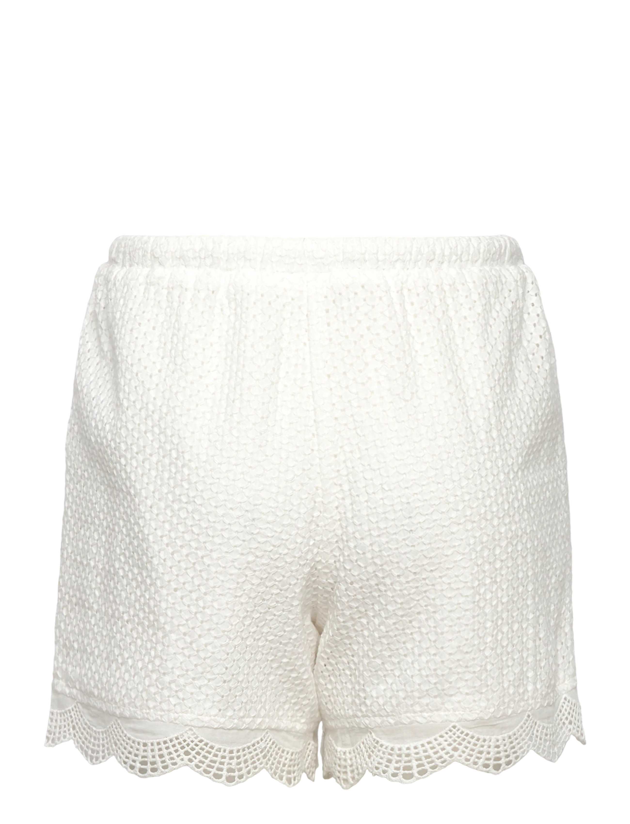 Grunt - GRBris Lace Shorts - casual korte broeken - off white - 1