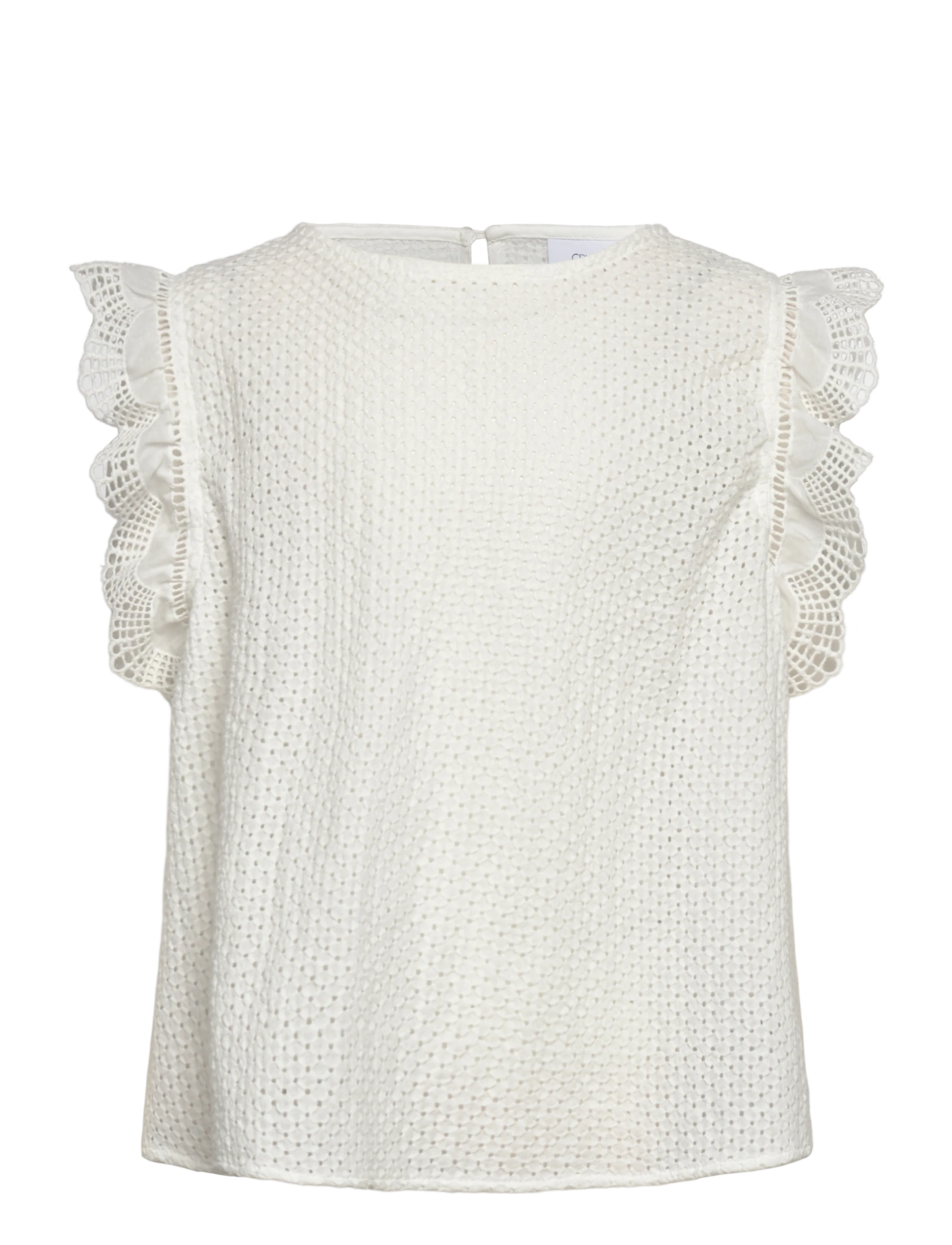 Grunt GRPerth Lace Top - Versla eftir stærð - OFF WHITE / cream