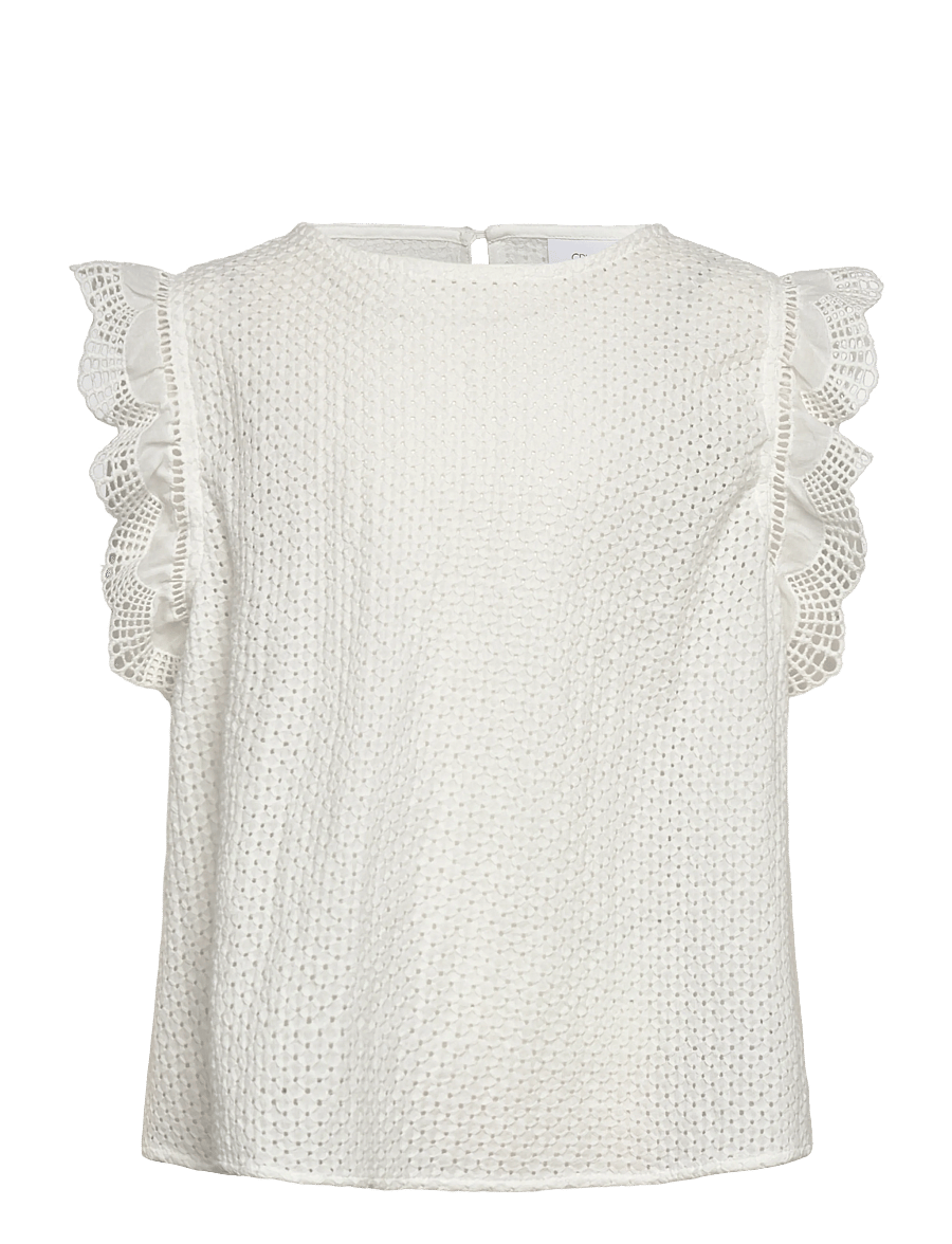 Grunt - GRPerth Lace Top - blusar & tunikor - off white - 0