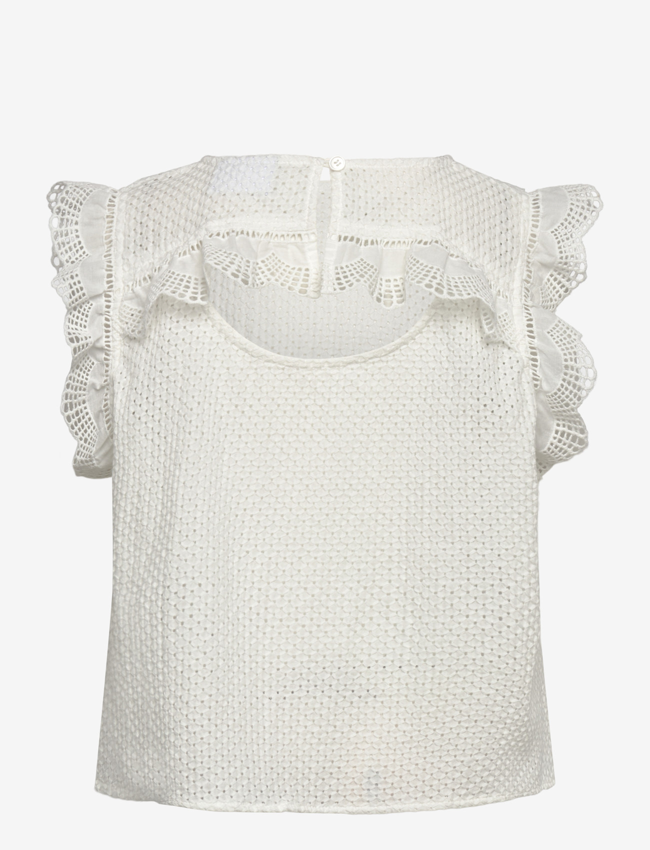 Grunt - GRPerth Lace Top - palaidinės ir tunikos - off white - 1