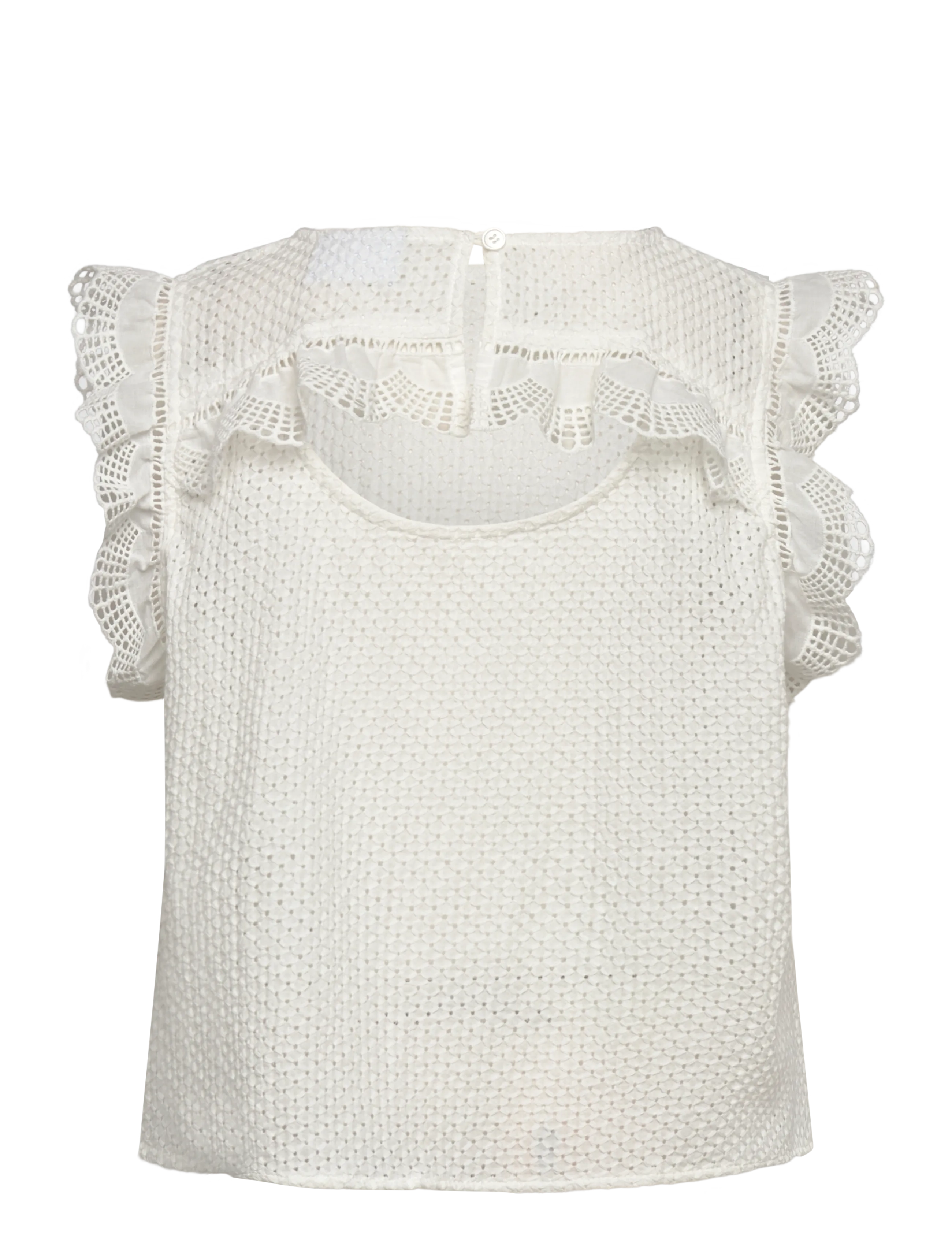 Grunt - GRPerth Lace Top - suvised sooduspakkumised - off white - 1