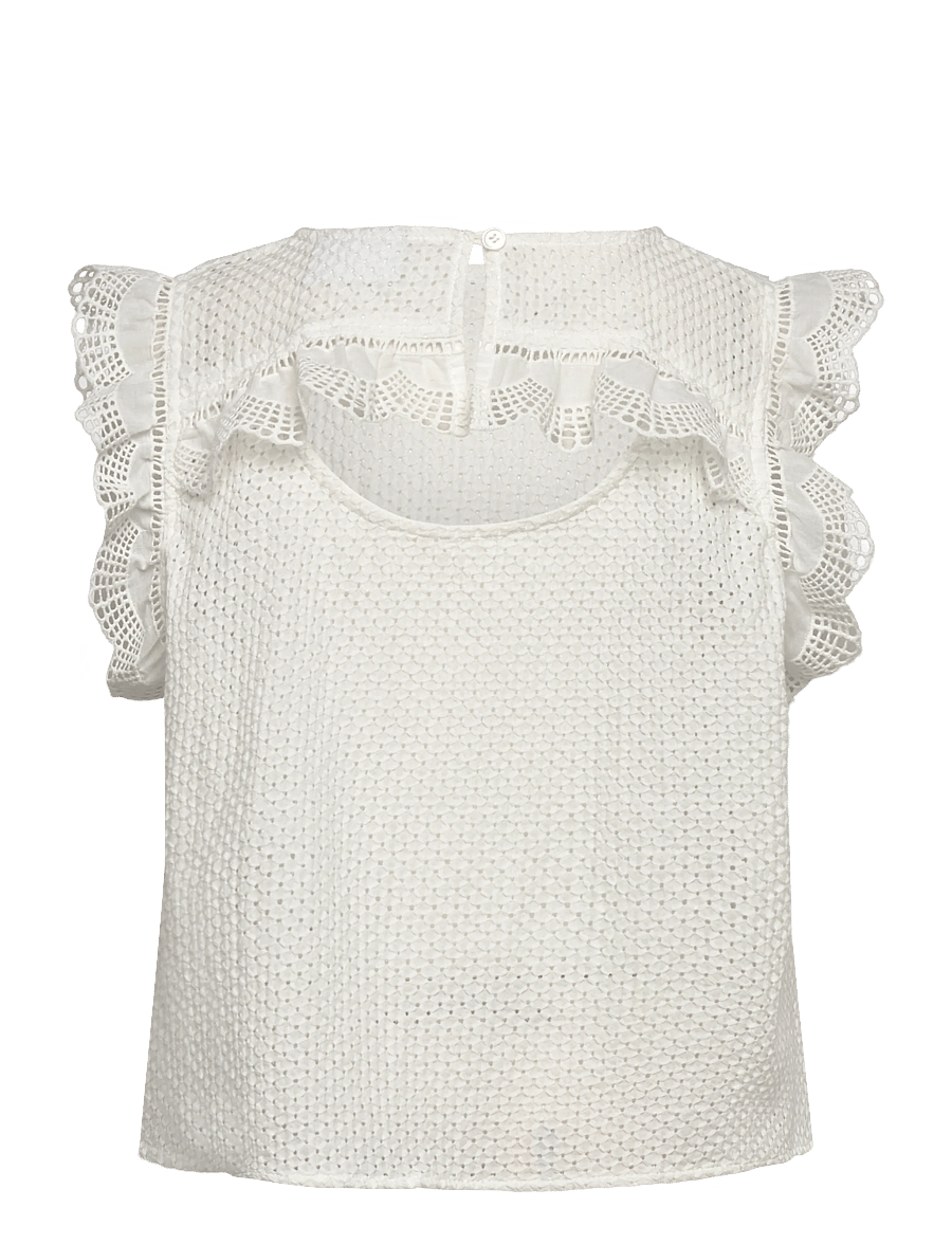 Grunt - GRPerth Lace Top - blusar & tunikor - off white - 1
