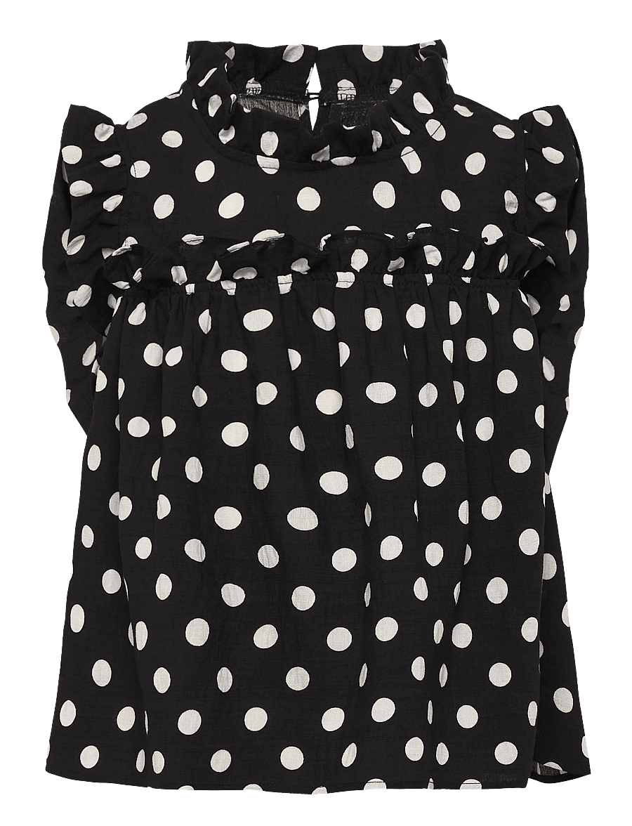 Grunt - GRGritt Dots Top - blusen & tuniken - black - 0