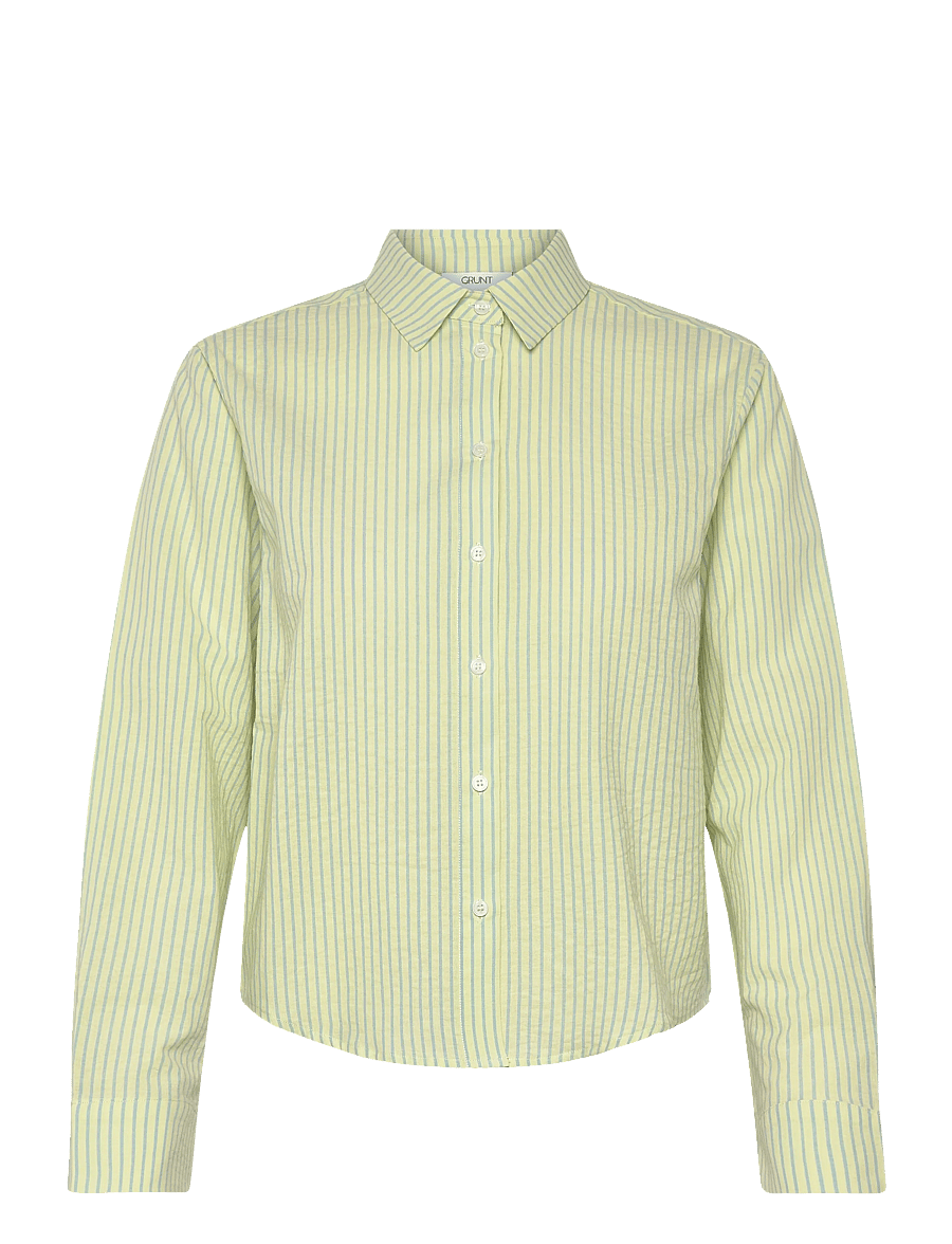 Grunt - GRTino Line LS Shirt - bluser & tunikaer - yellow - 0