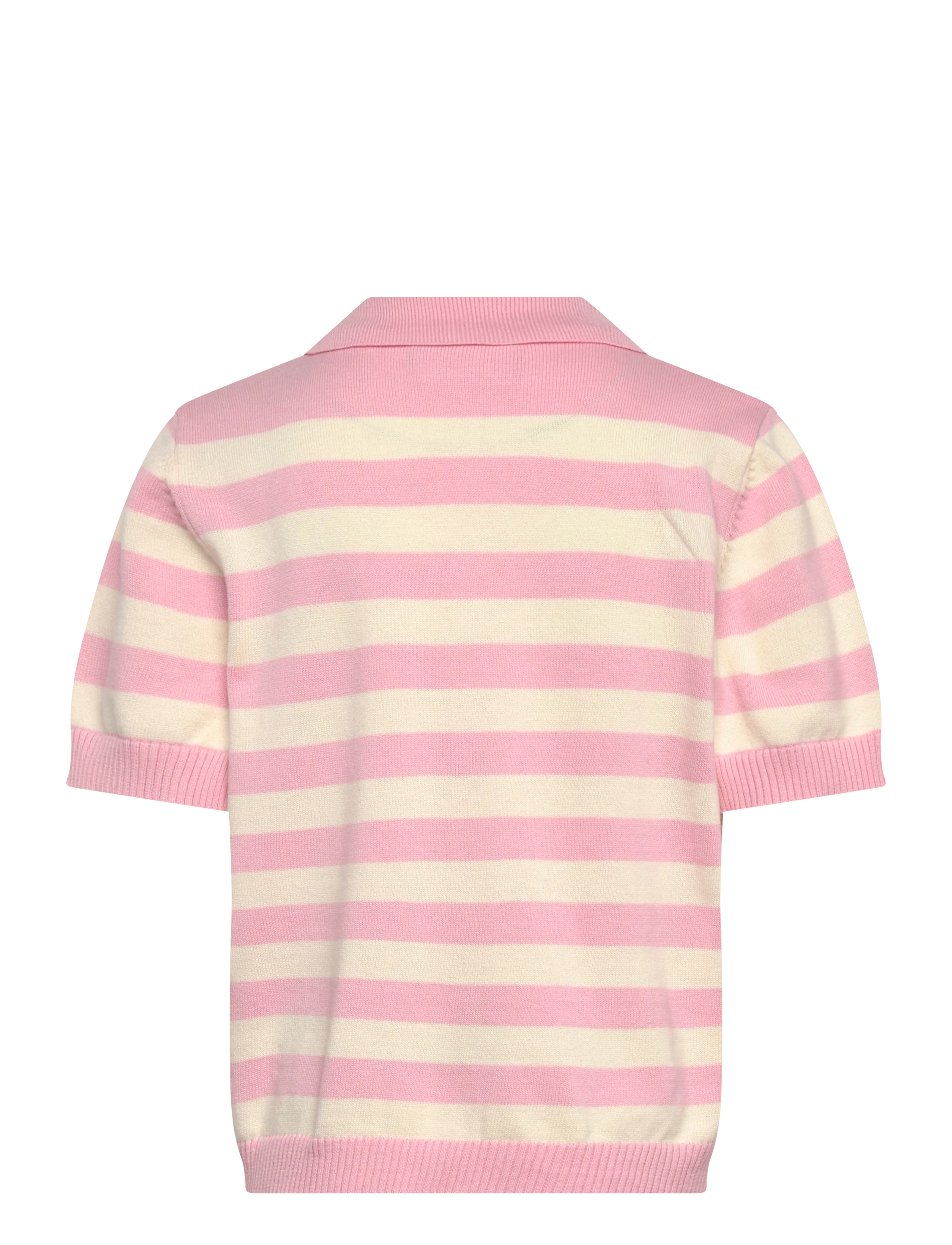 Grunt - GRCarla SS Stripe Knit Cardigan - kardiganid - light red stripe - 1