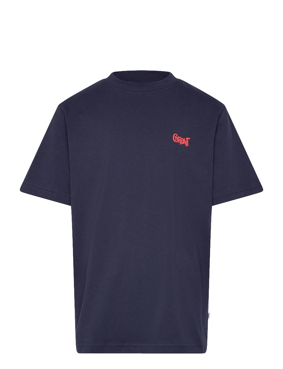 Grunt - GRGio Club SS Tee - kurzärmelige t-shirts - navy - 0