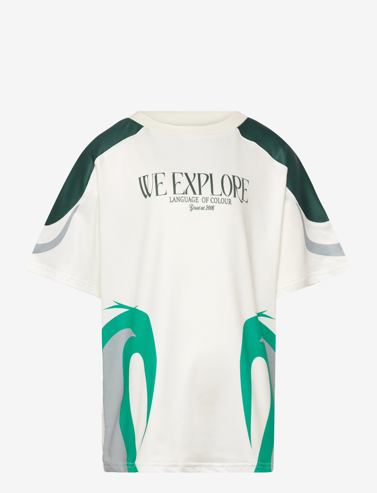 Grunt - GRNile Sport SS Tee - spordisärgid - white - 0