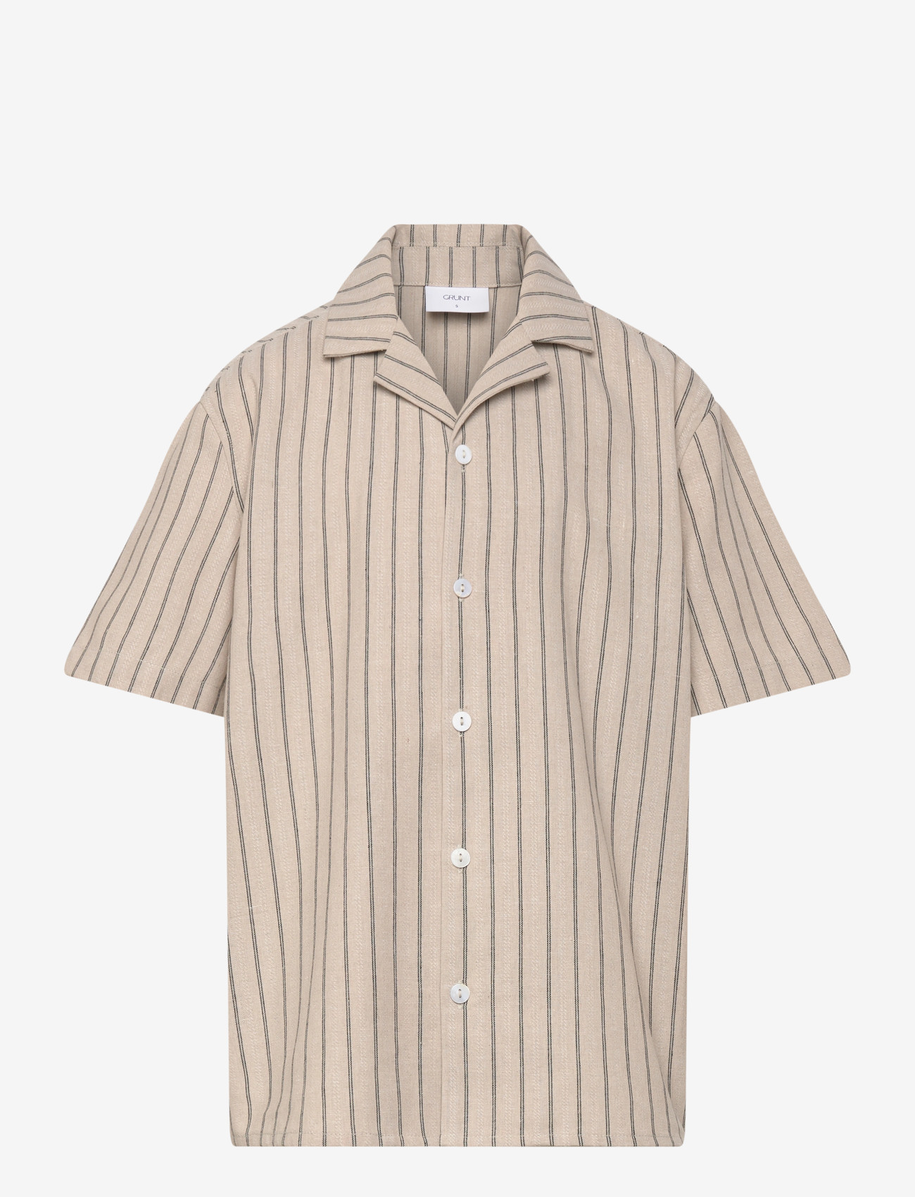 Grunt - GRJim Stripe SS Shirt - short-sleeved polos - off white - 0