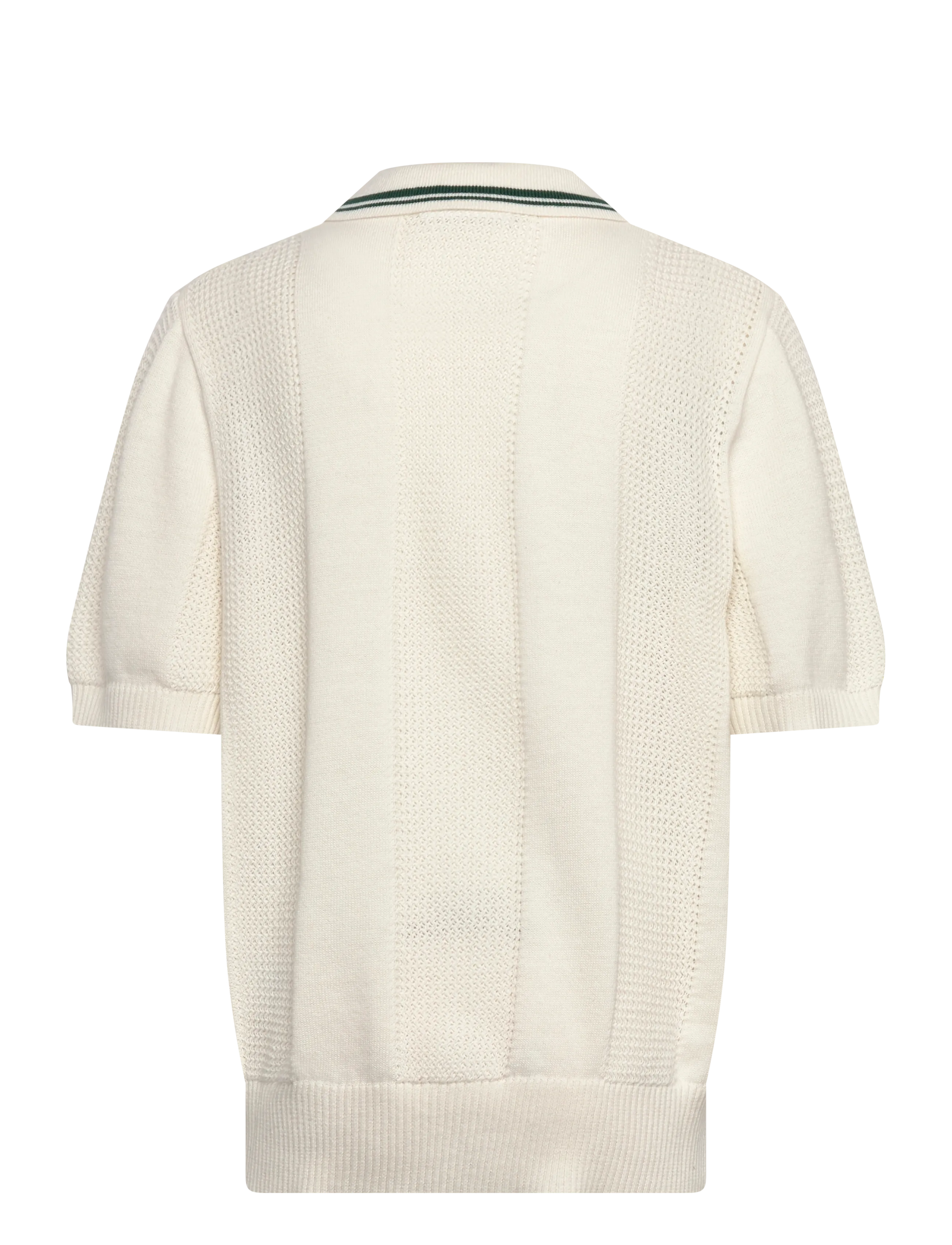 Grunt - GRRowe SS Knit - poloer - off white - 1