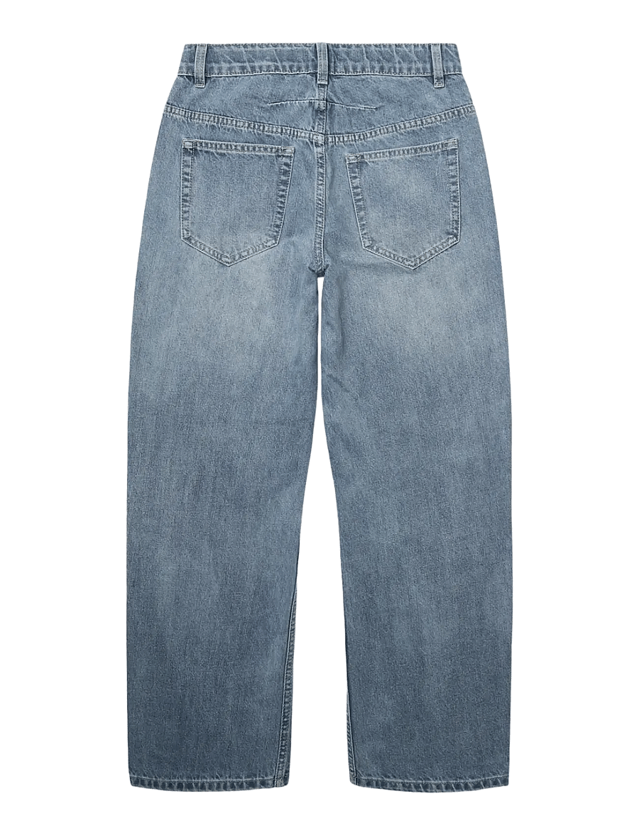 Grunt - GRBalloone Bluelines - loose jeans - blue stripe - 1
