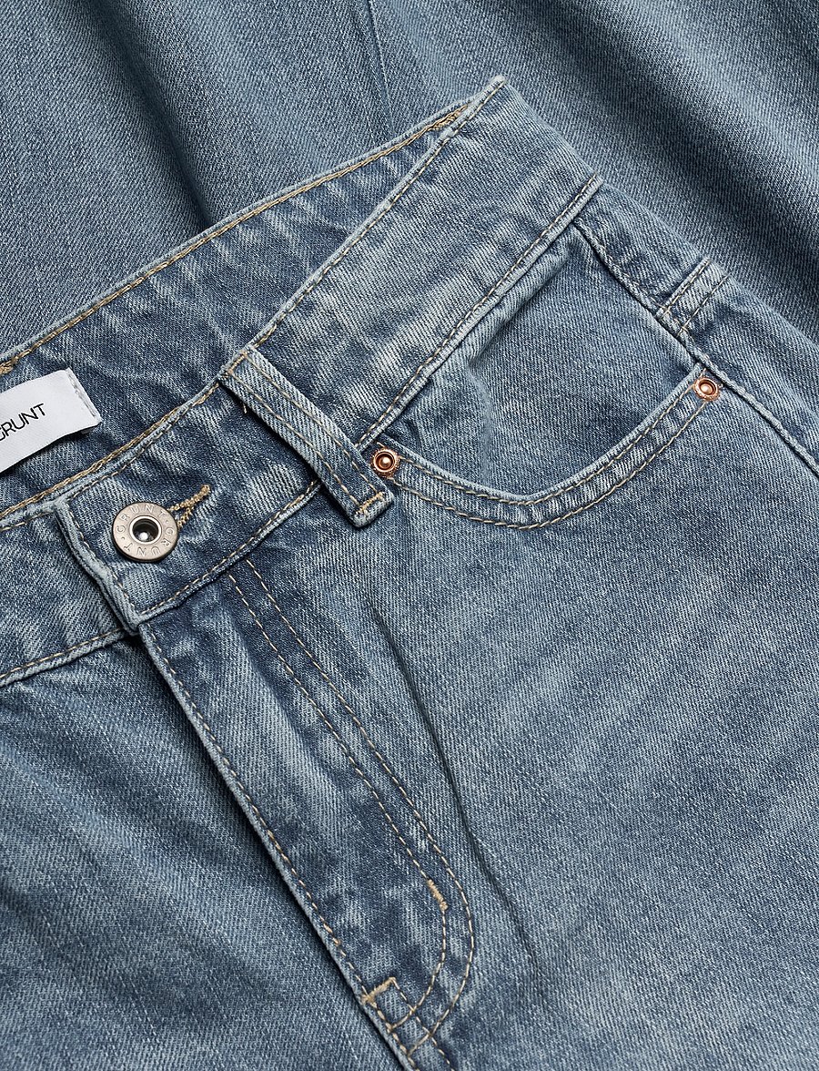 Grunt - GRBalloone Bluelines - loose jeans - blue stripe - 2