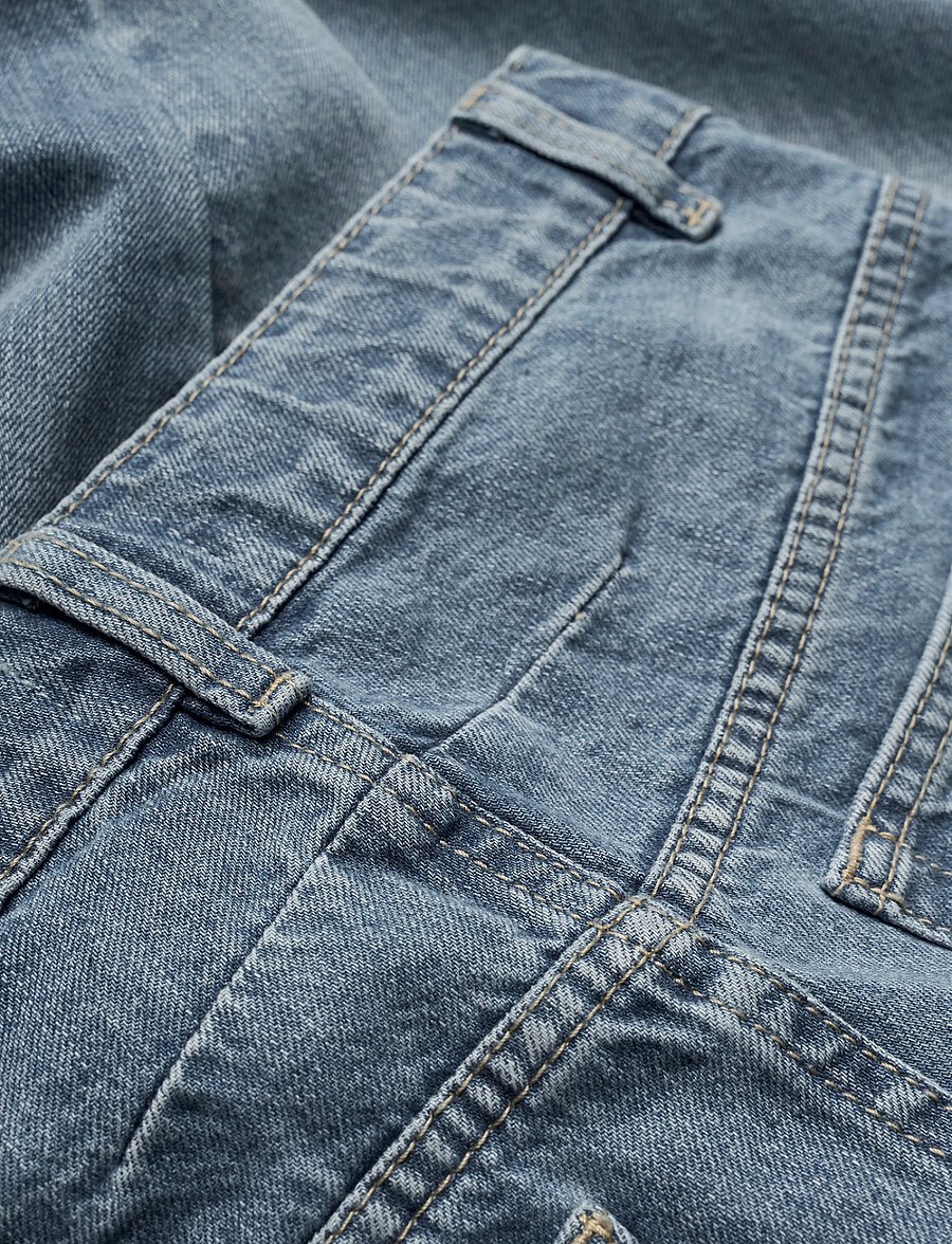 Grunt - GRBalloone Bluelines - loose jeans - blue stripe - 3