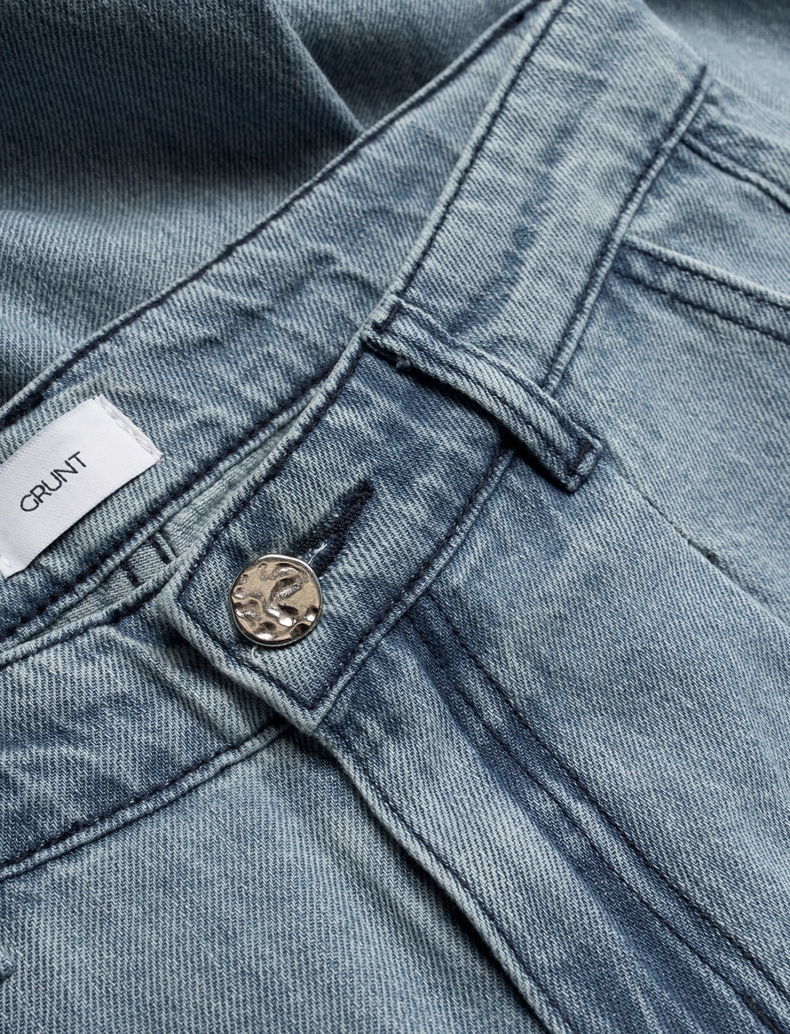Grunt - GRPlaty Pleat Worn Blue - hosen mit weitem bein - light blue - 2