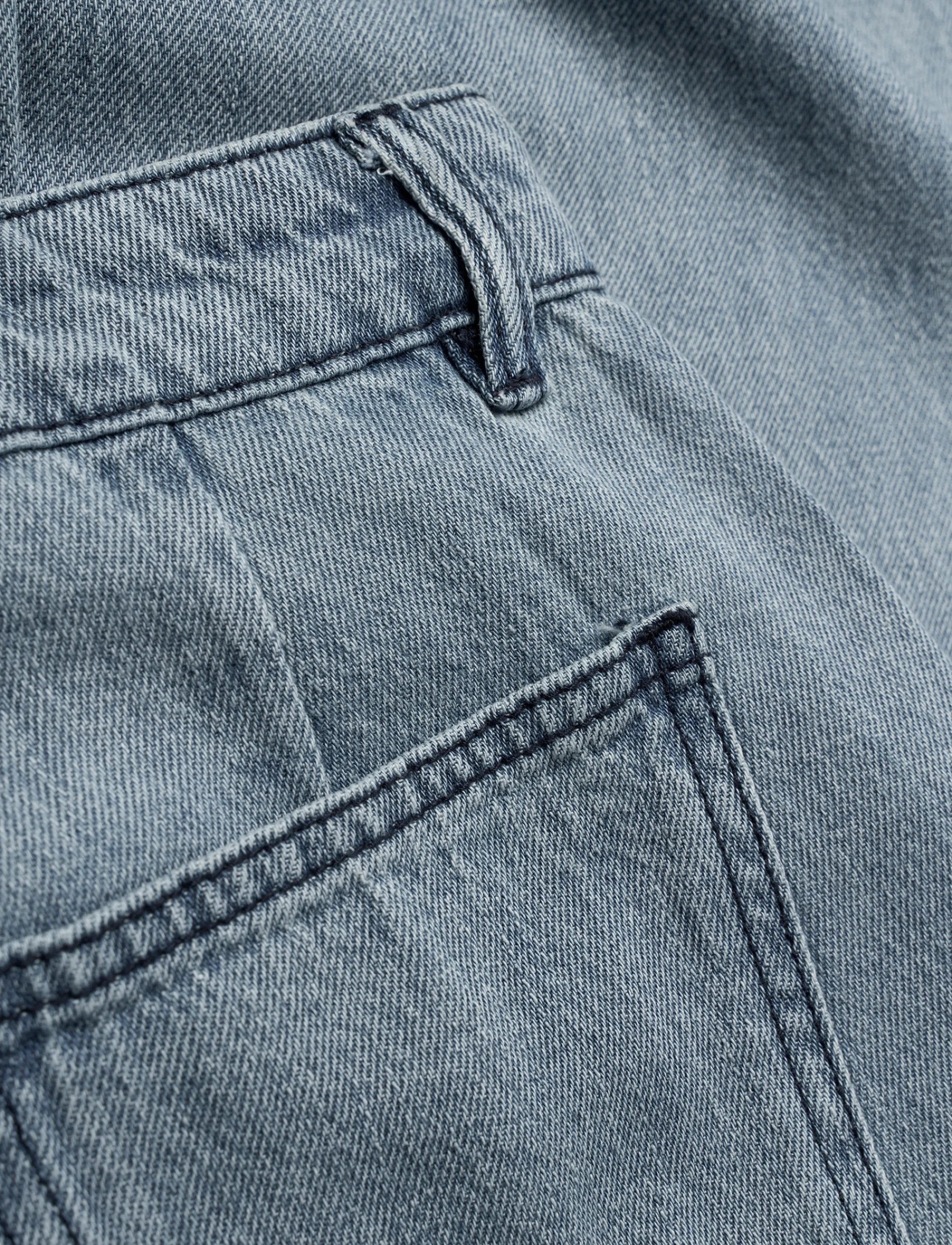 Grunt - GRPlaty Pleat Worn Blue - hosen mit weitem bein - light blue - 3