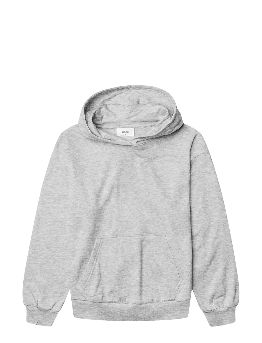 Grunt - GRAnni Hood Sweat - sweatshirts - grey melange - 1