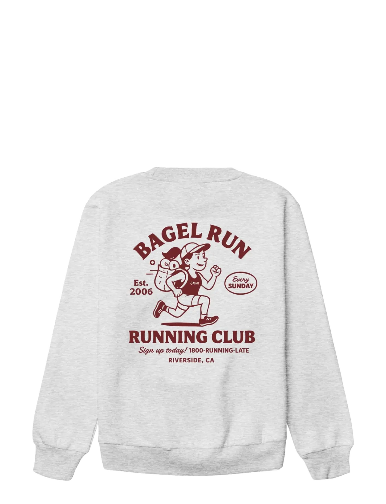 Grunt - GRMoo Crew Sweat - sweatshirts - grey melange - 1