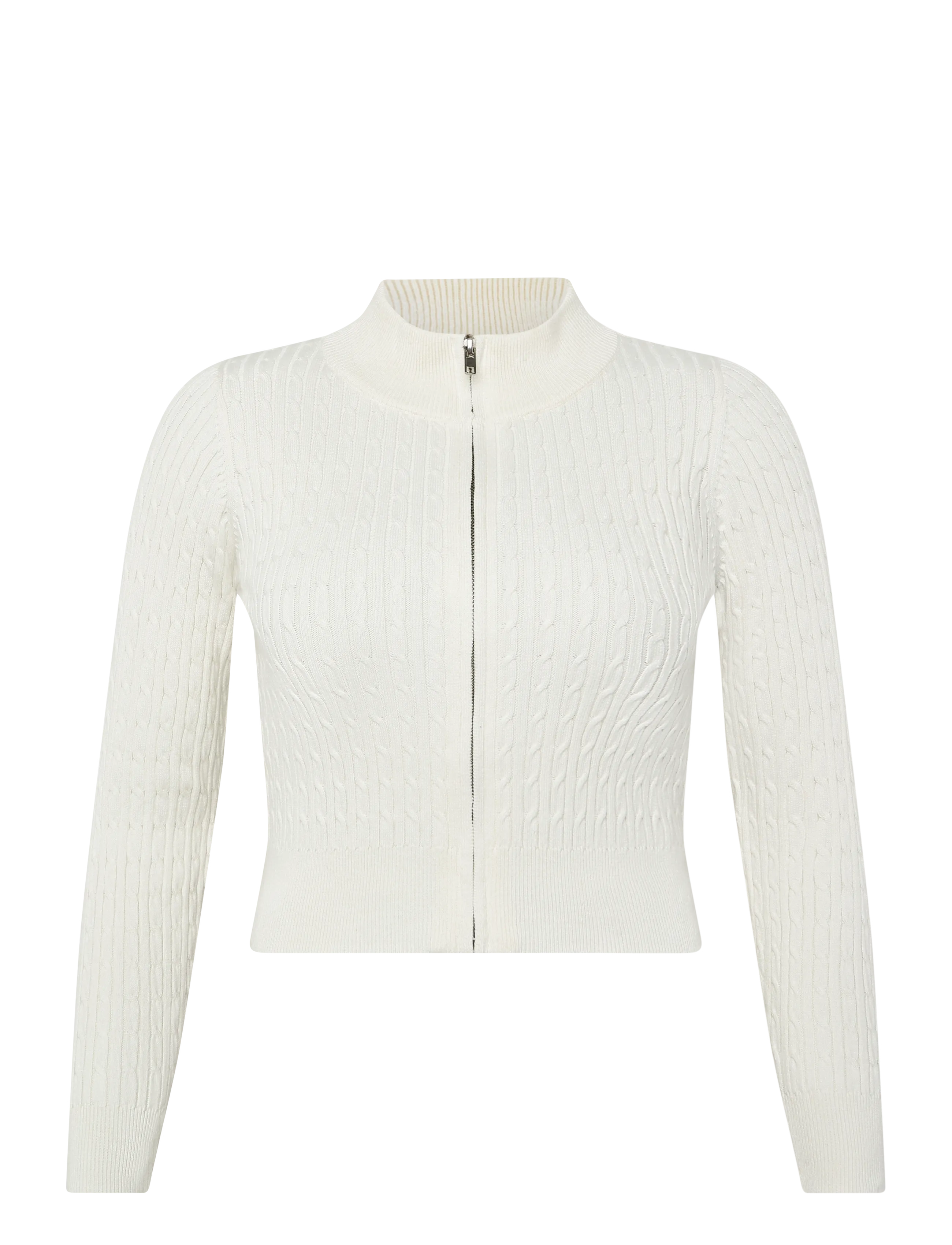 Grunt GRHoatxin Zip Knit - Grunt - OFF WHITE / cream
