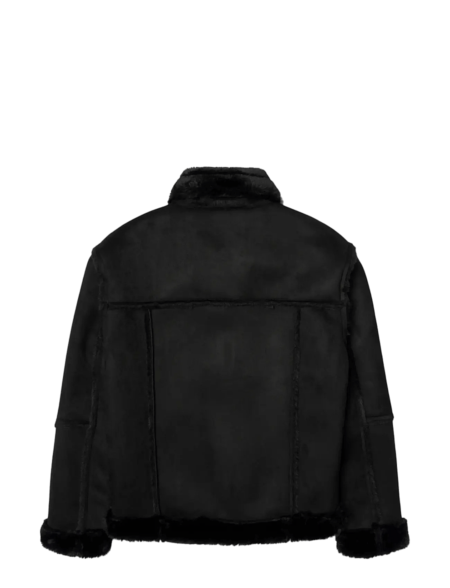 Grunt - GROda Faux Suede Jacket - daunen- und steppjacken - black - 1