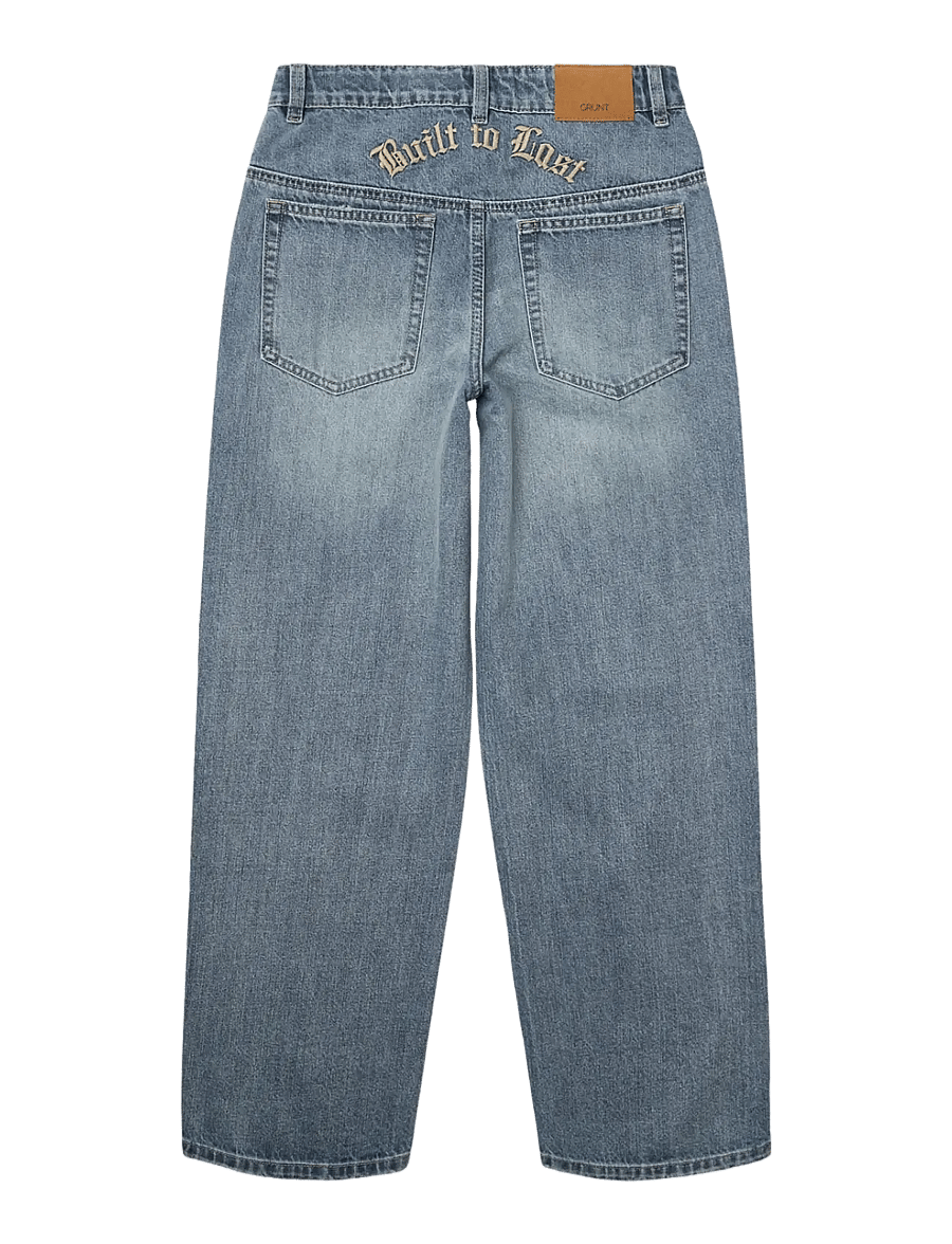 Grunt - GRGiant Emb Bluelines - vaba lõikega teksad - blue stripe - 1