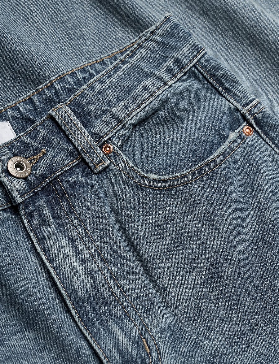 Grunt - GRGiant Emb Bluelines - vaba lõikega teksad - blue stripe - 2