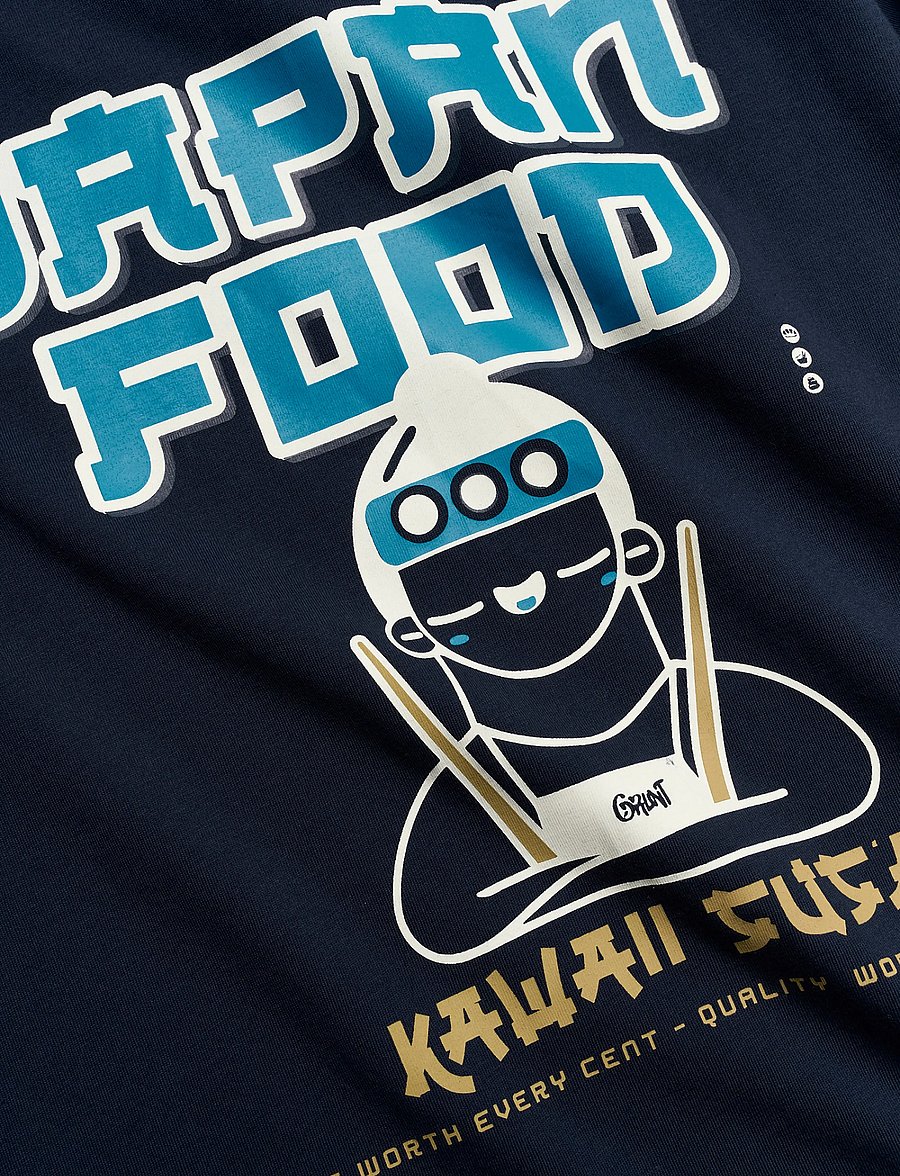Grunt - GRLane Food SS Tee - kurzärmelige - dark blue - 3