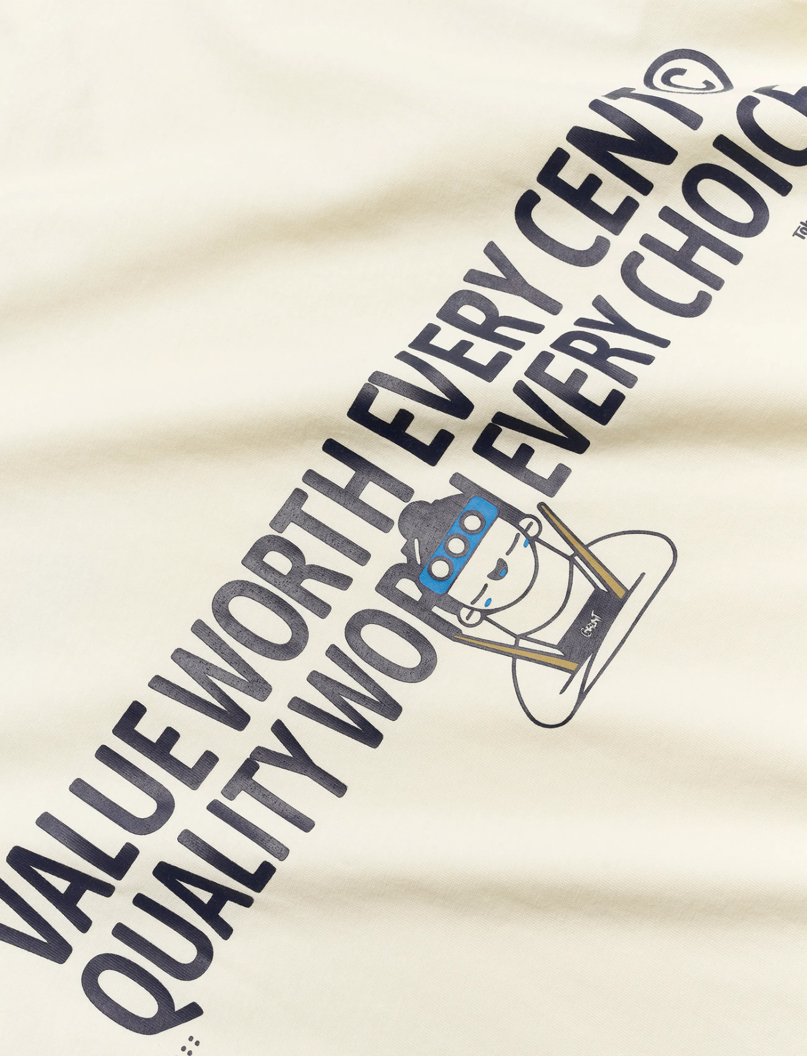 Grunt - GRAlban Worth SS Tee - kurzärmelige - cream - 3