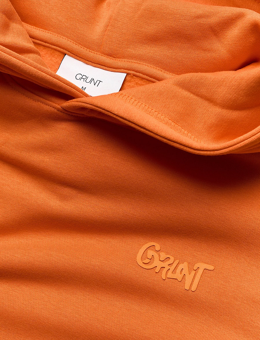 Grunt - GRFersan Chop Hood Sweat - sweatshirts - orange - 2