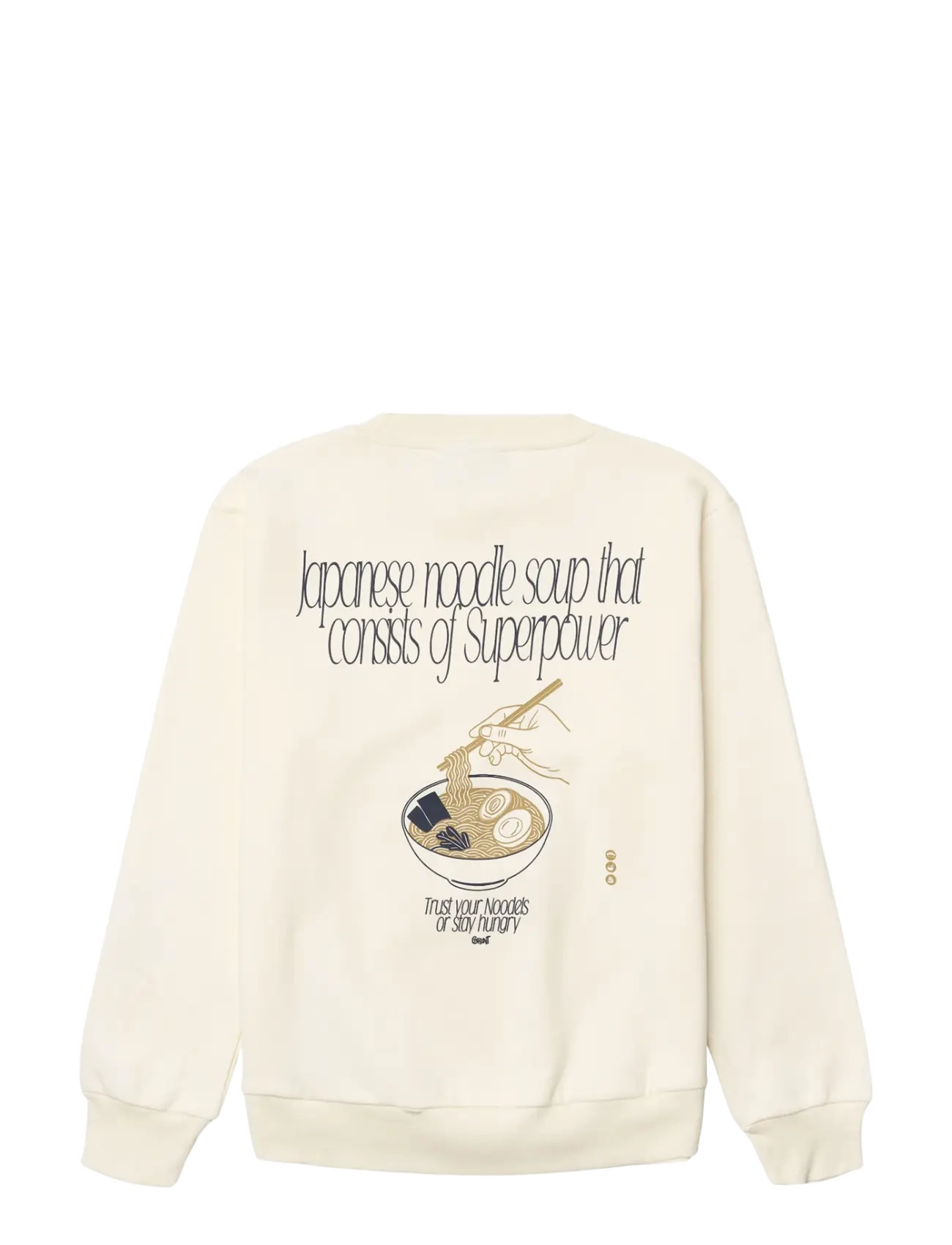 Grunt - GRKruze Soup Crew Sweat - sweatshirts - cream - 1