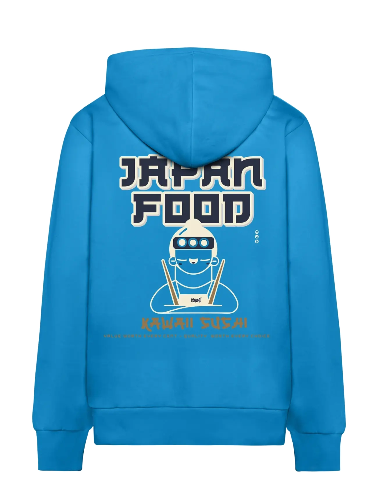 Grunt - GRGrue Hood Sweat - sweatshirts - strong blue - 1