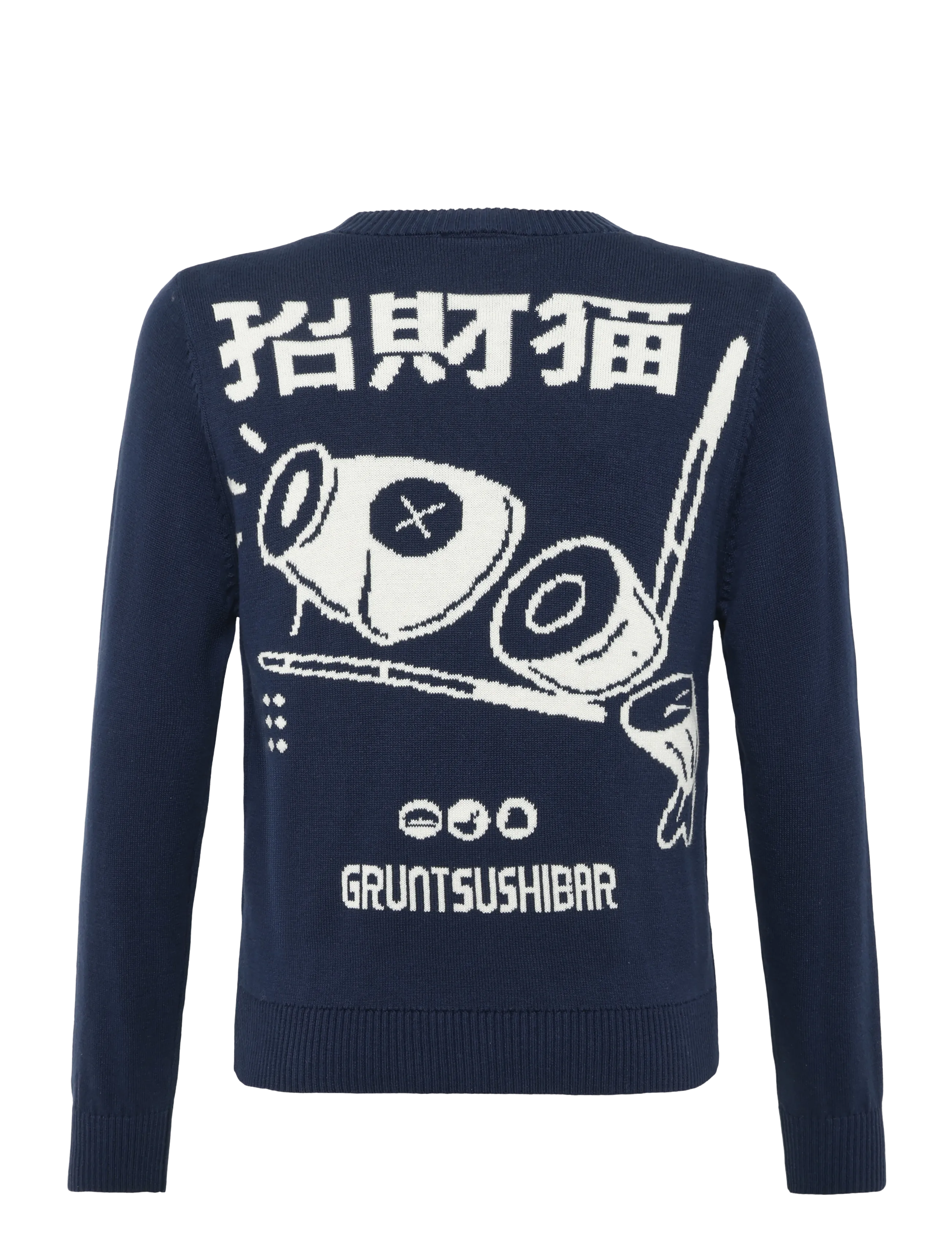 Grunt - GRHugt Chop Knit - jumpers - navy - 1