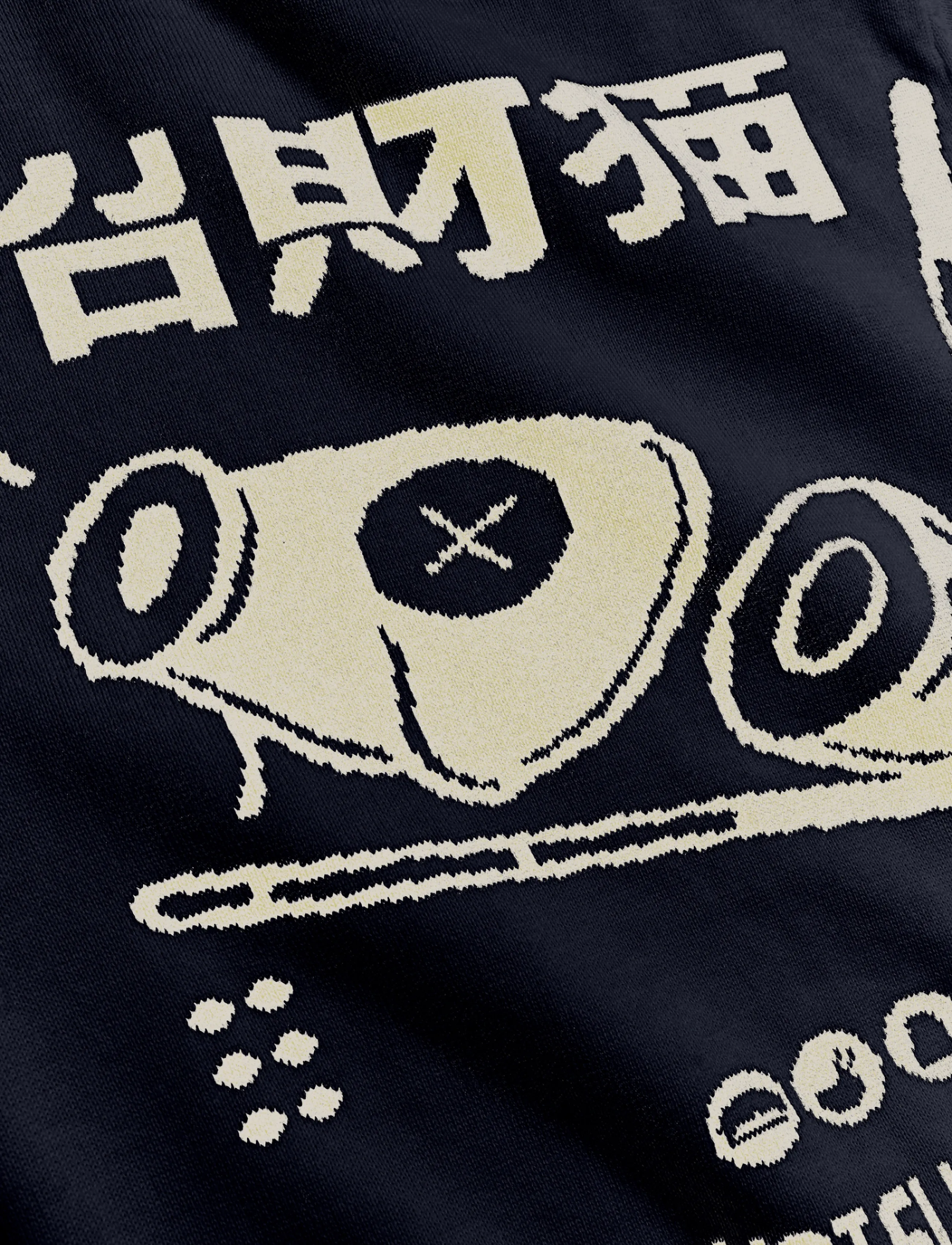 Grunt - GRHugt Chop Knit - jumpers - navy - 3