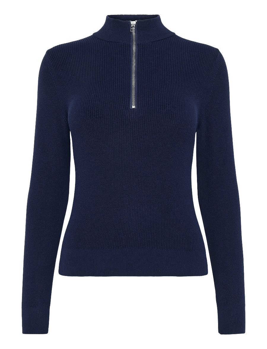 Grunt - GROleg Half Zip Knit - džemprid - navy - 0